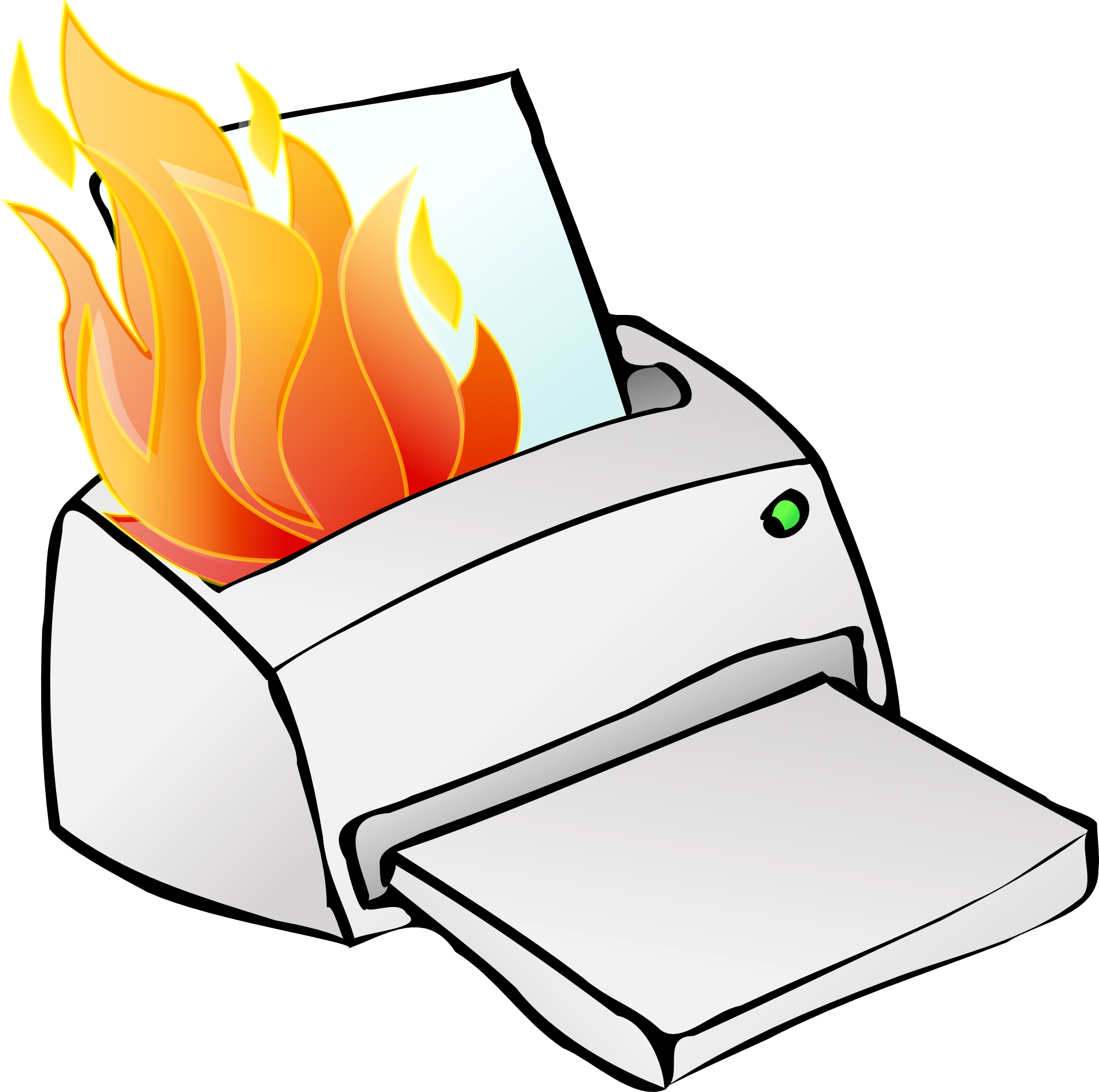 Printer burning free image download