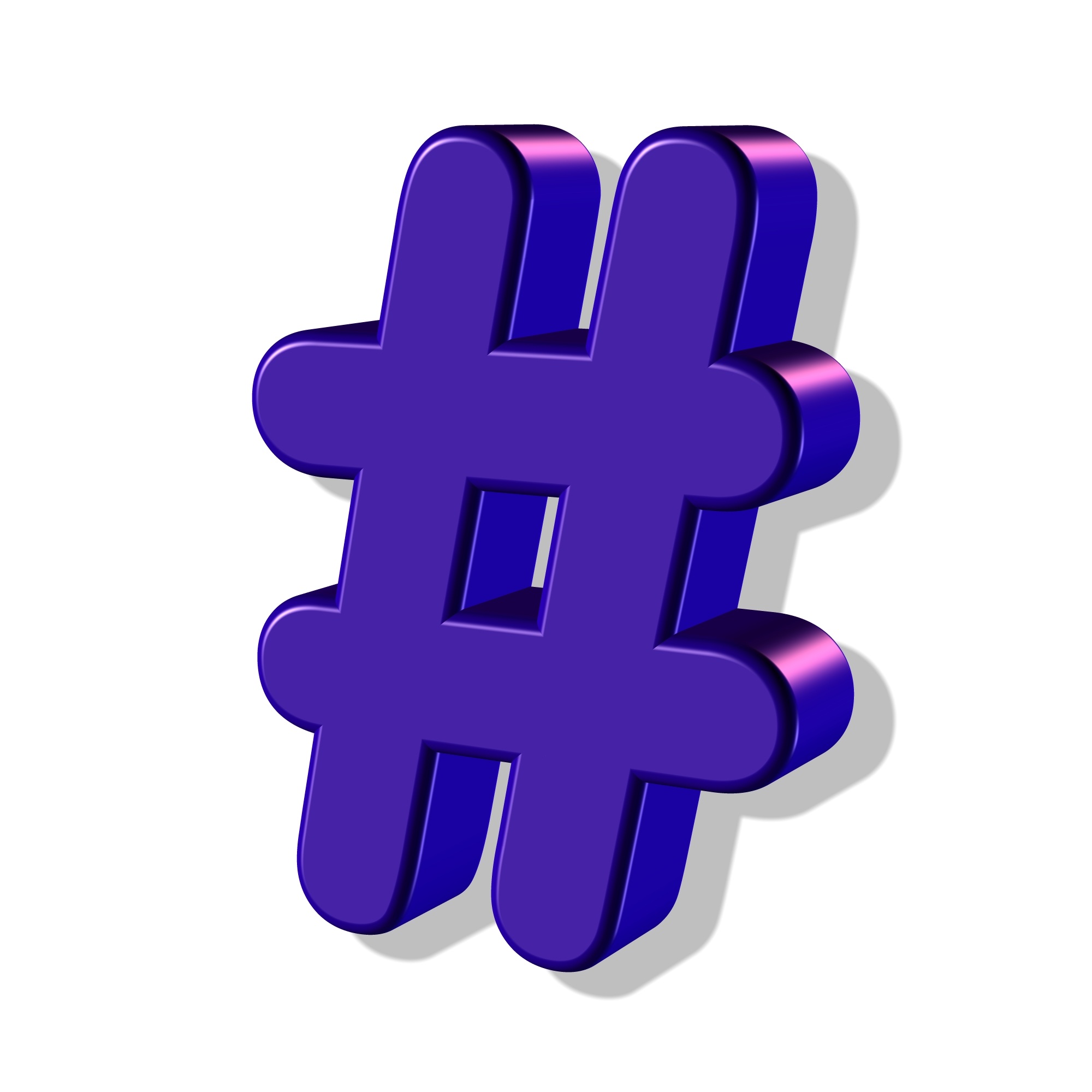 Clipart of a hashtag symbol free image download