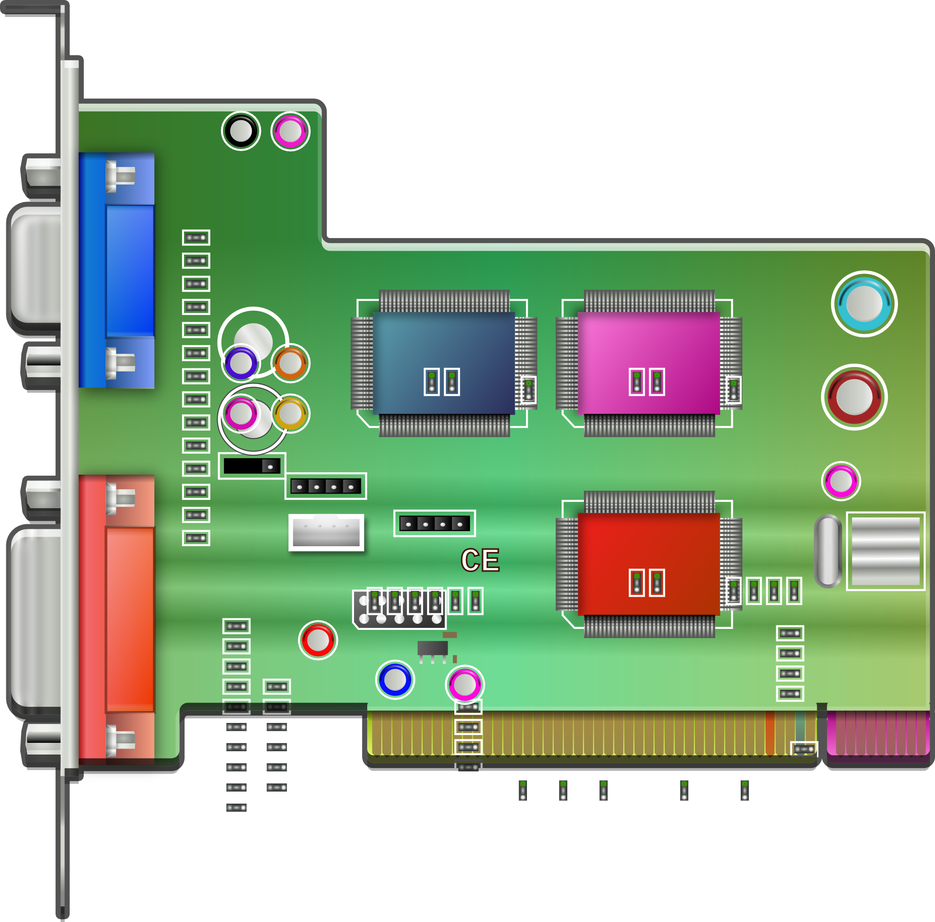 Computer board, illustration free image download