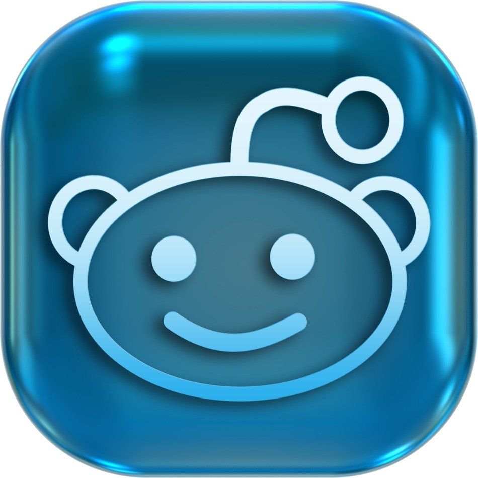 Funny blue turnon button free image download