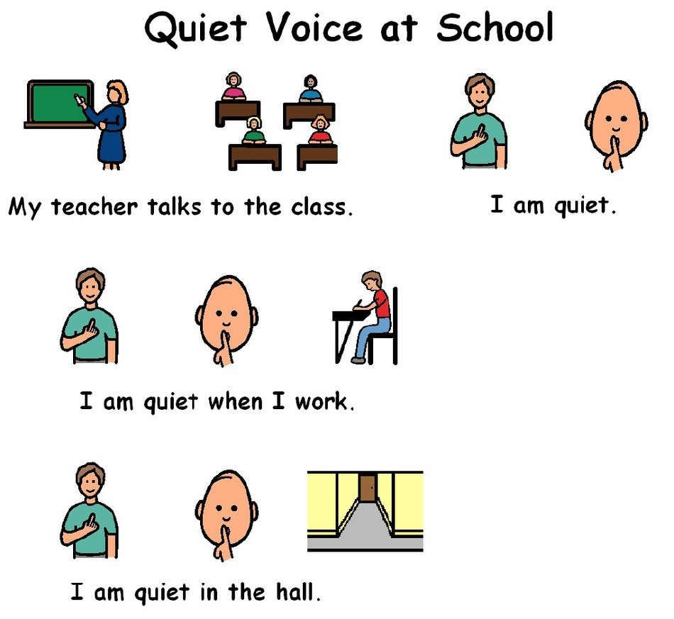 Reminder poster about quiet voice free image download