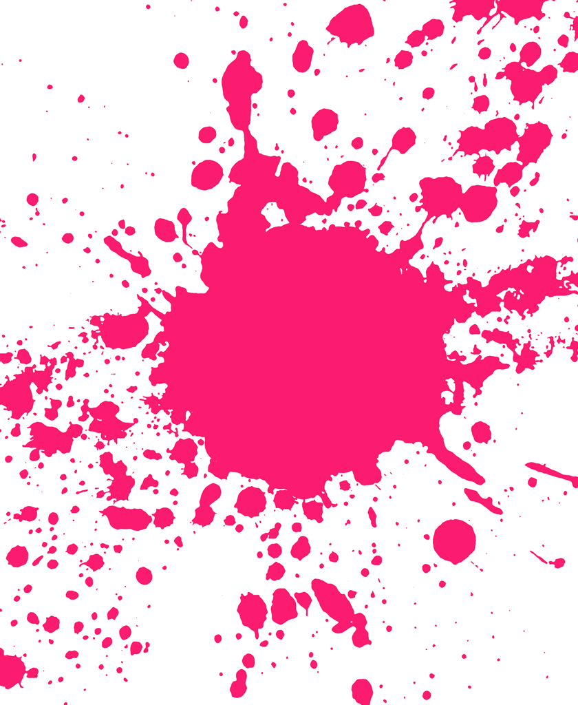 Pink Paint Splatter drawing free image download