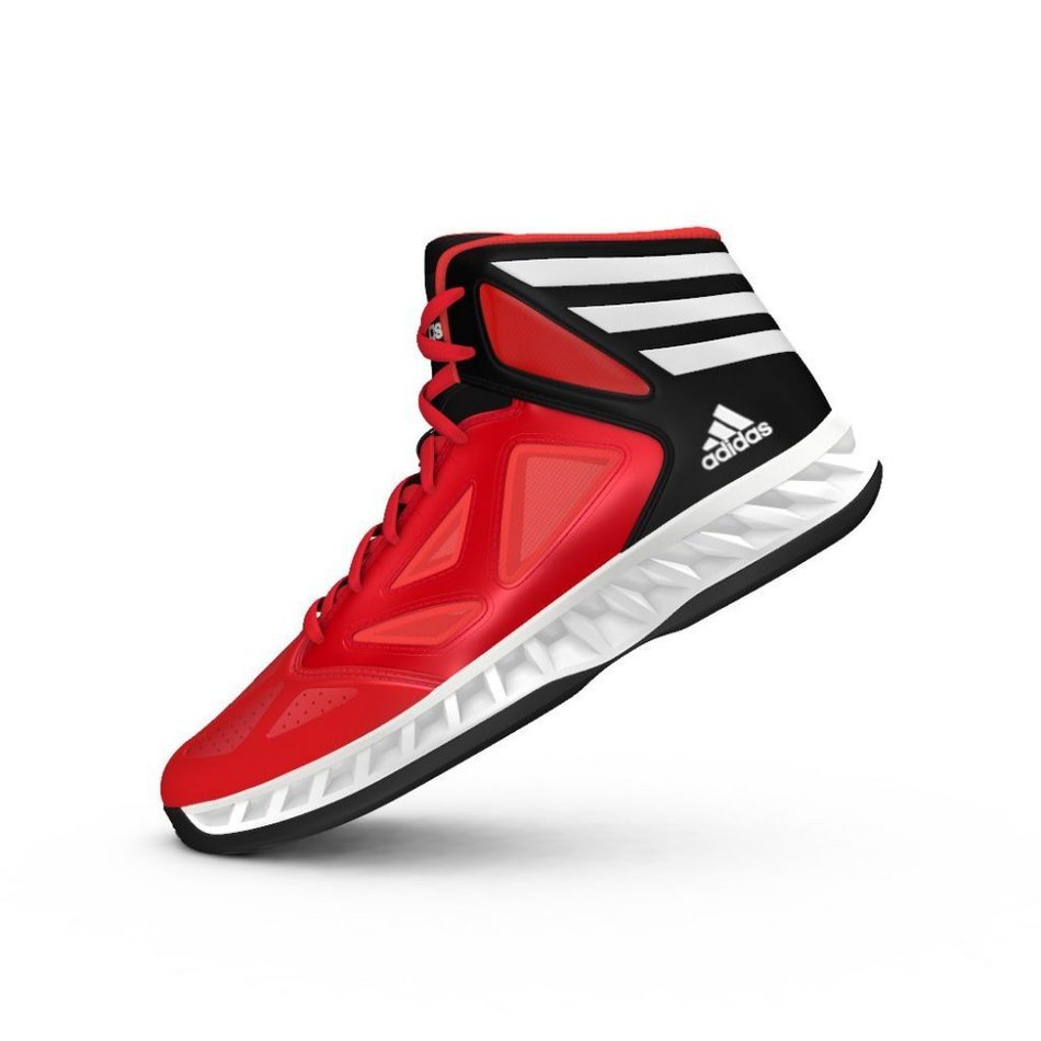 Red Adidas basketball shoes free image download