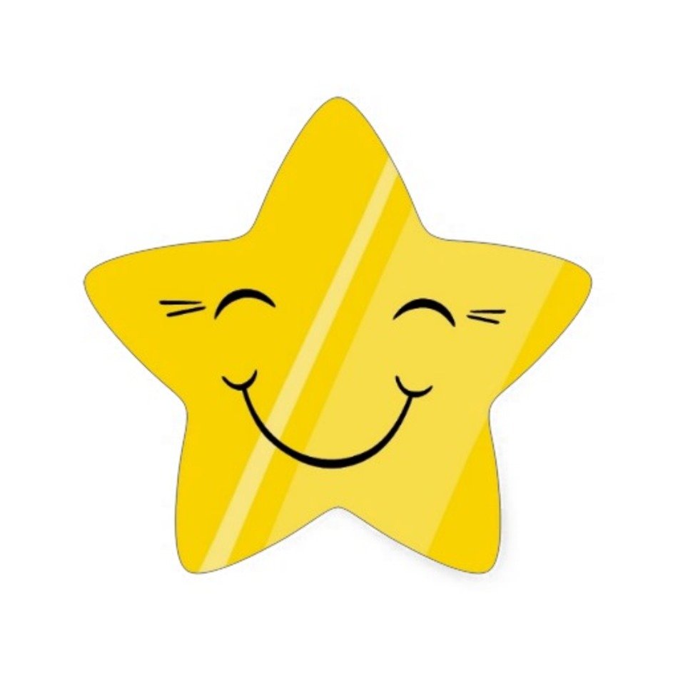 Gold Star Smiley Face N2 free image download
