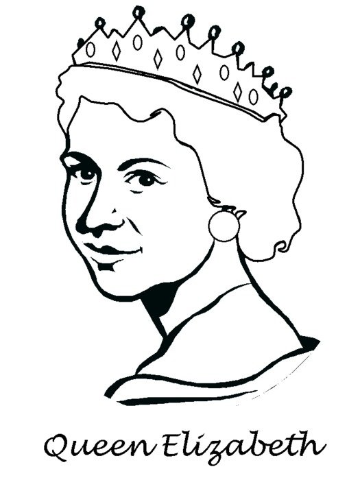 Queen elizabeth face drawing free image download