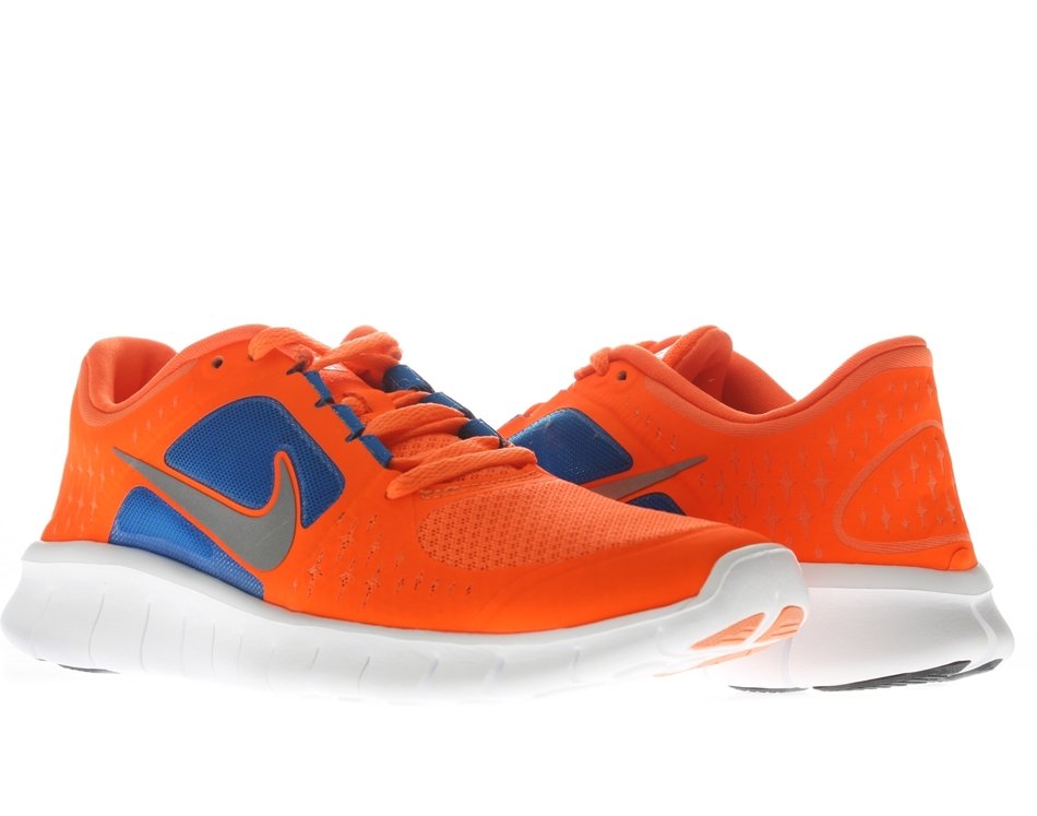 Orange nike running shoes free image download