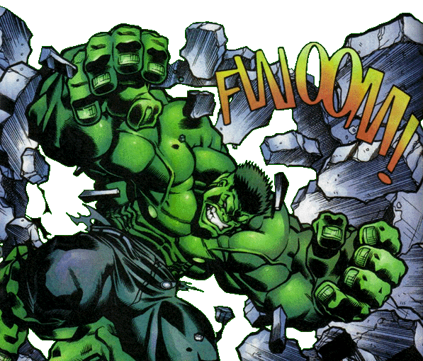 Hulk Breaking Through Wall free image download