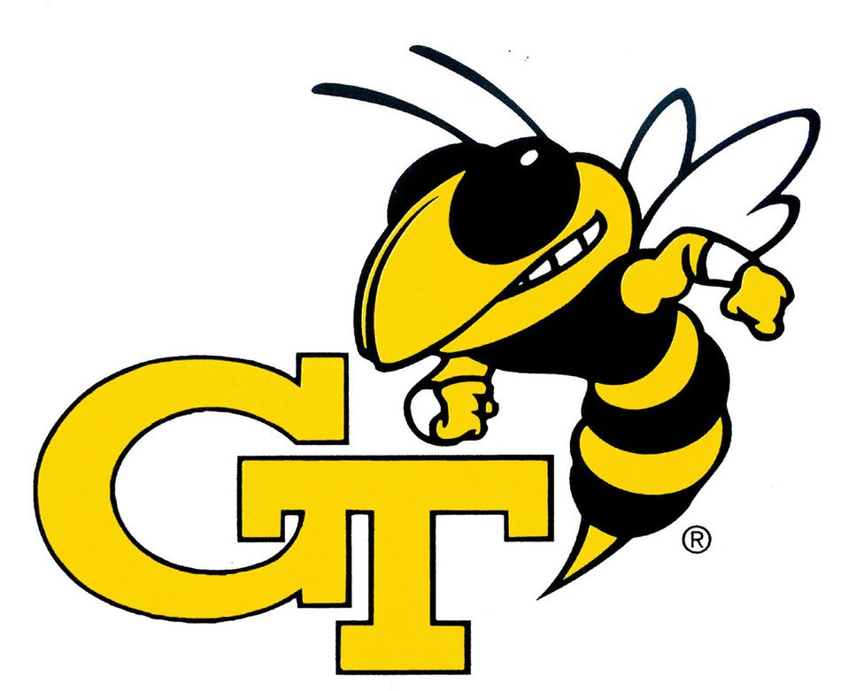 Tech Yellow Jackets Football drawing free image download