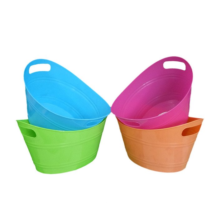 Plastic colorful buckets free image download