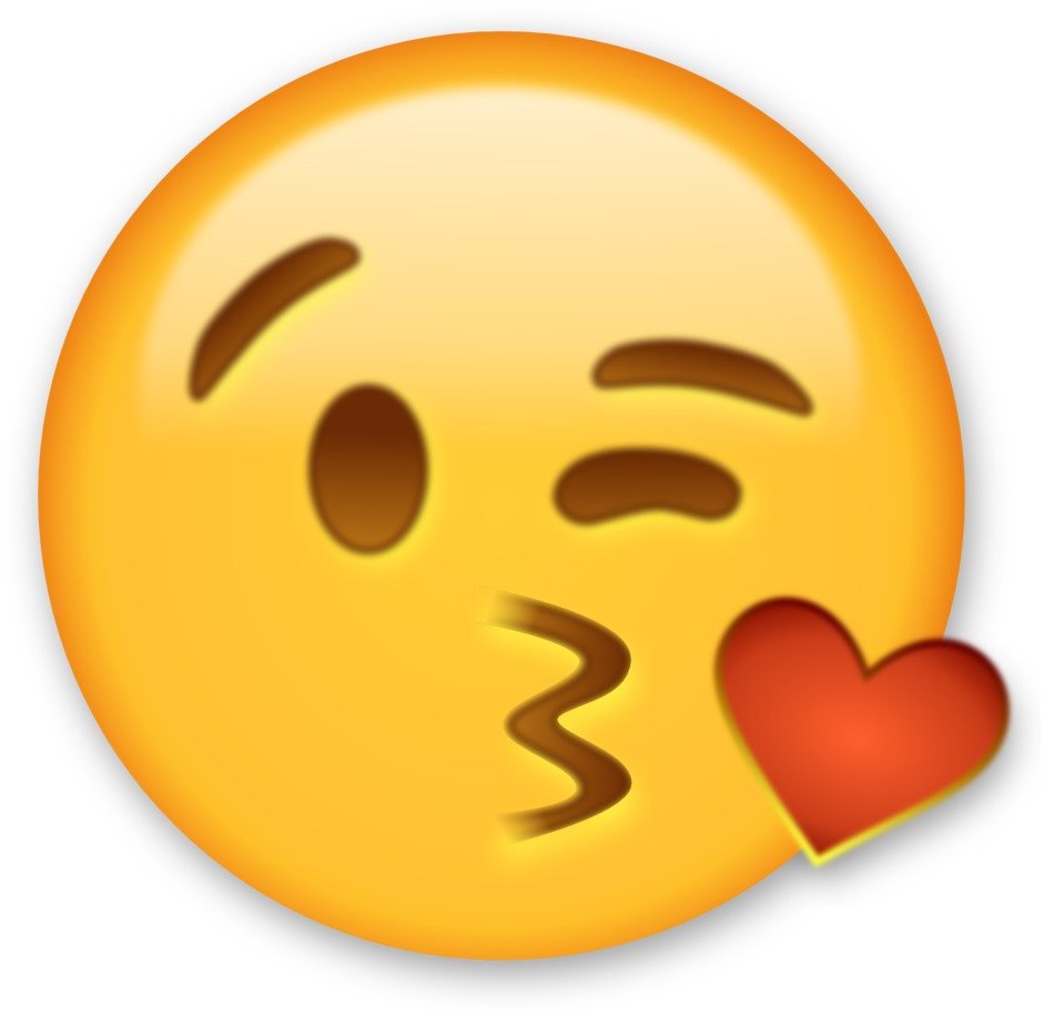 Blowing Kiss Emoji Faces drawing free image download