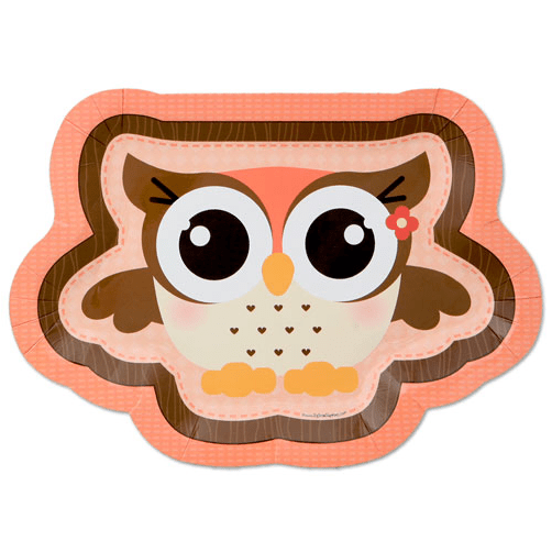 Owl Baby Shower Plates free image download