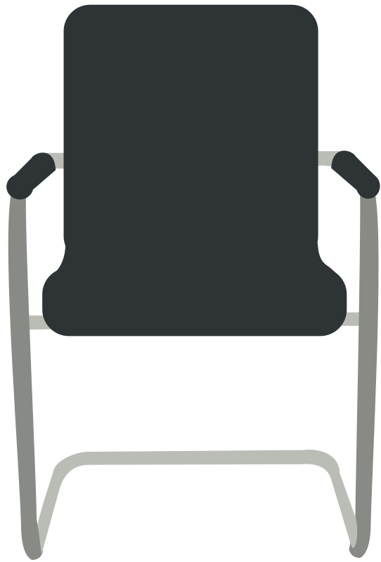 Grey Desk Chair drawing free image download