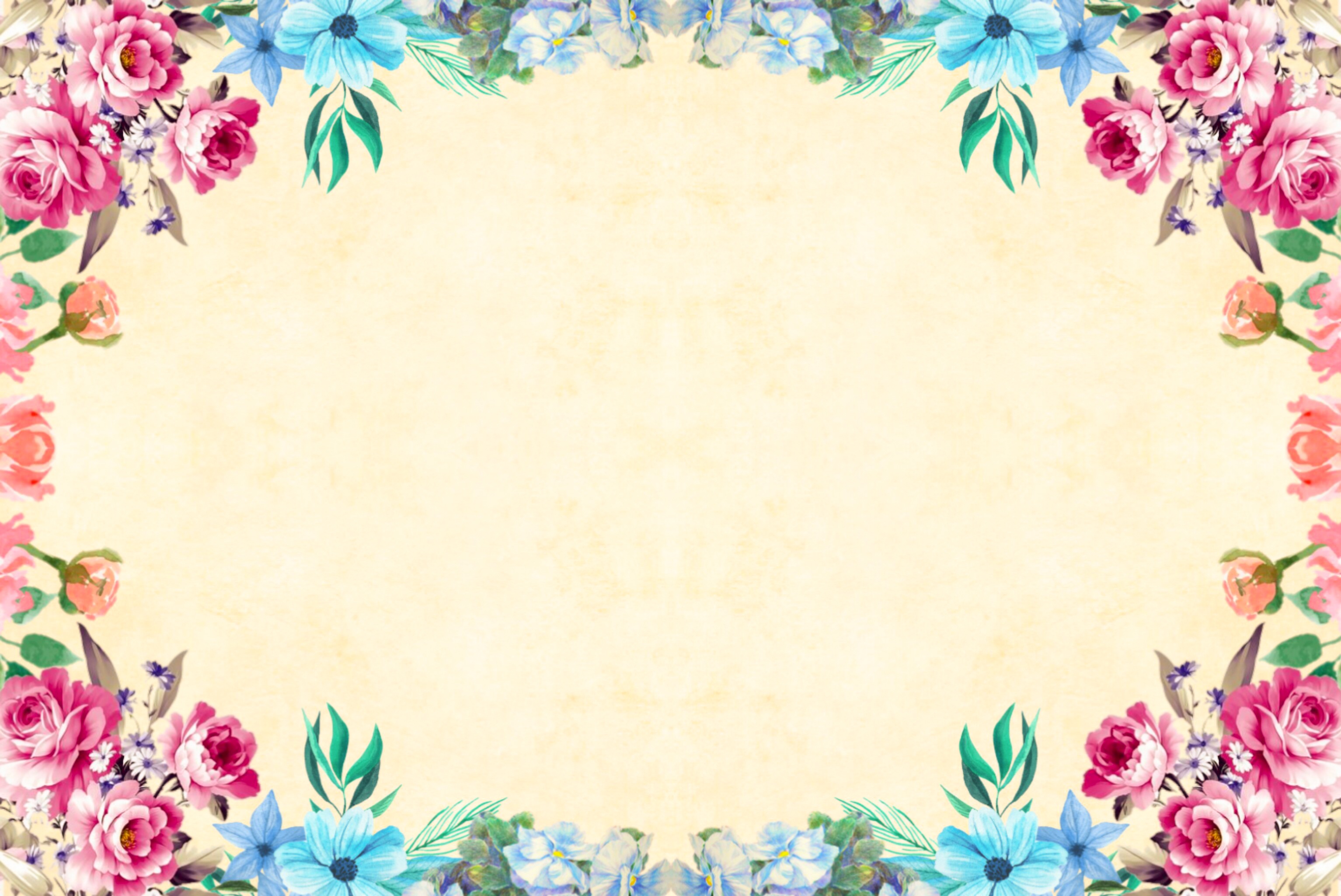 Vintage flower background clipart free image download