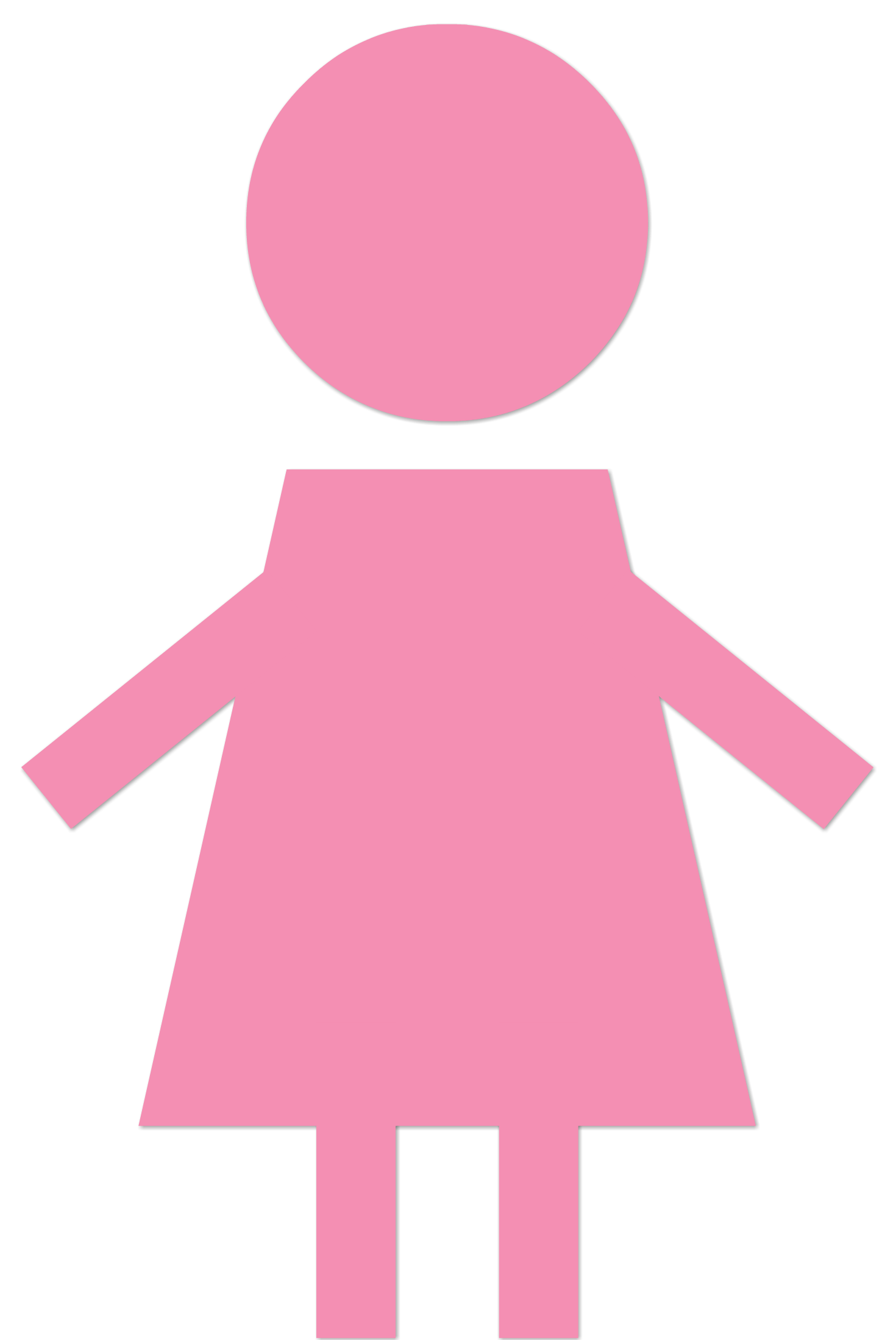 Girl pink icon female woman free image download