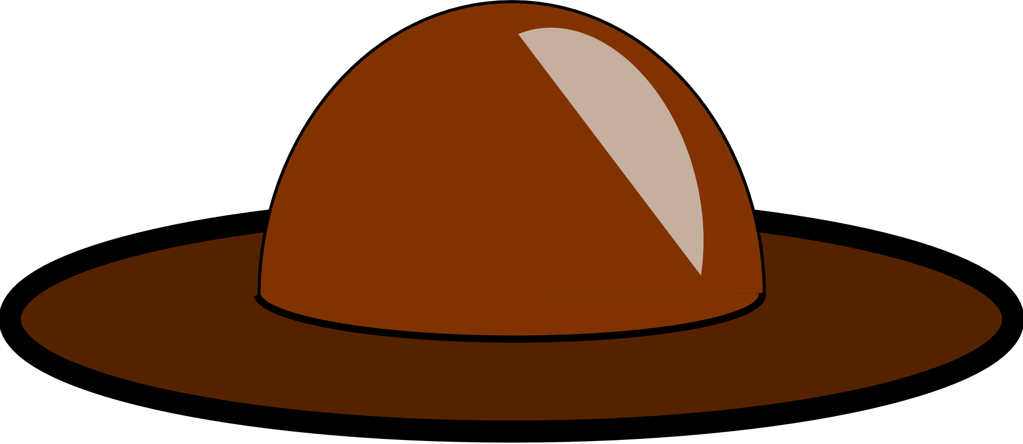 Brown hat illustration free image download