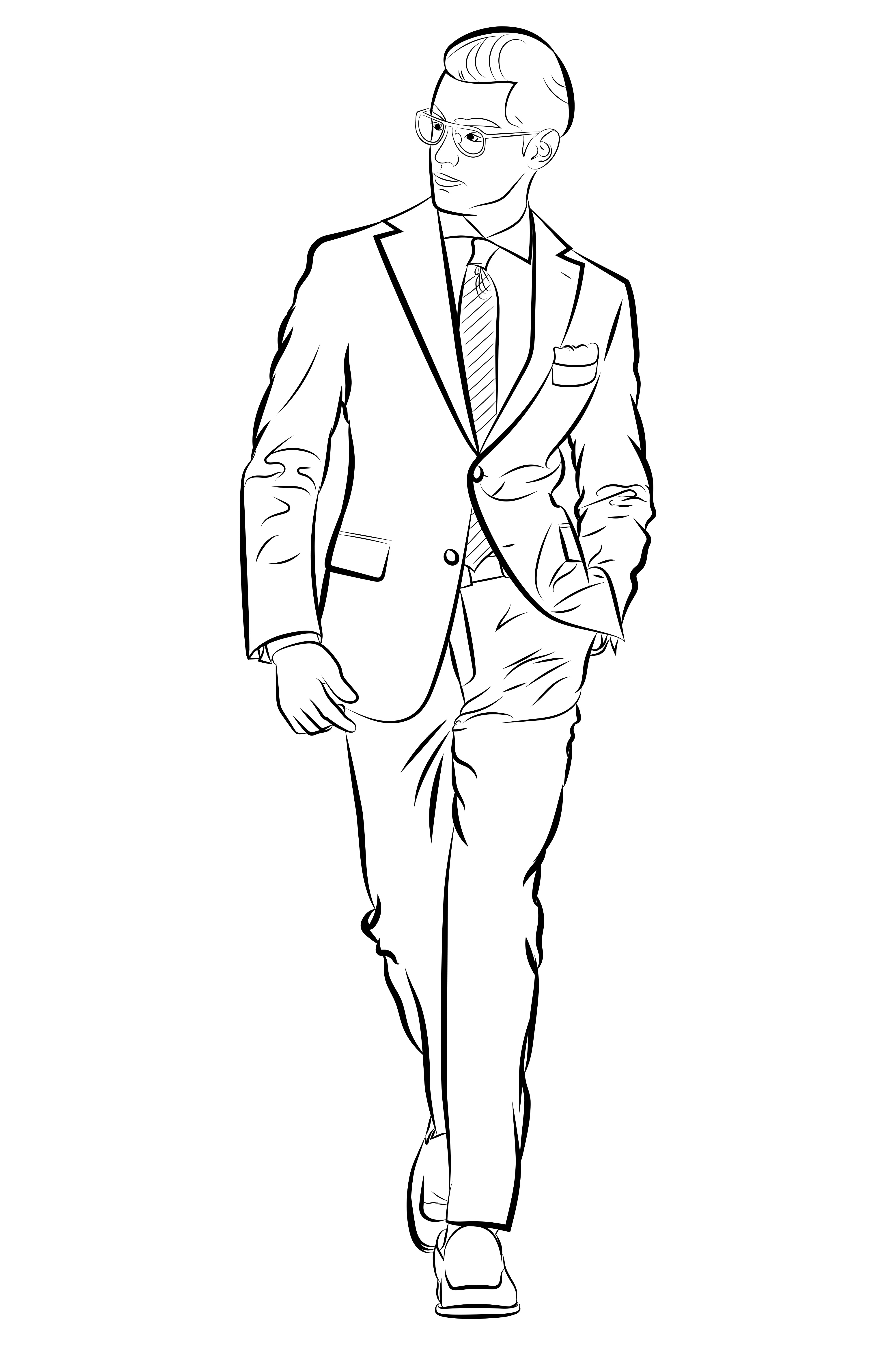 Раскраски Бизнесмен 63 фото