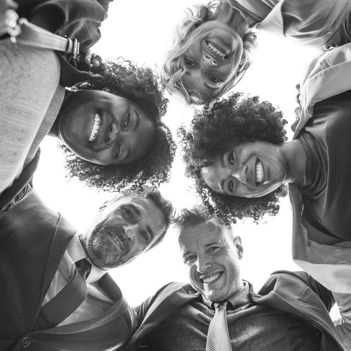 Black and white photo of the team free image download