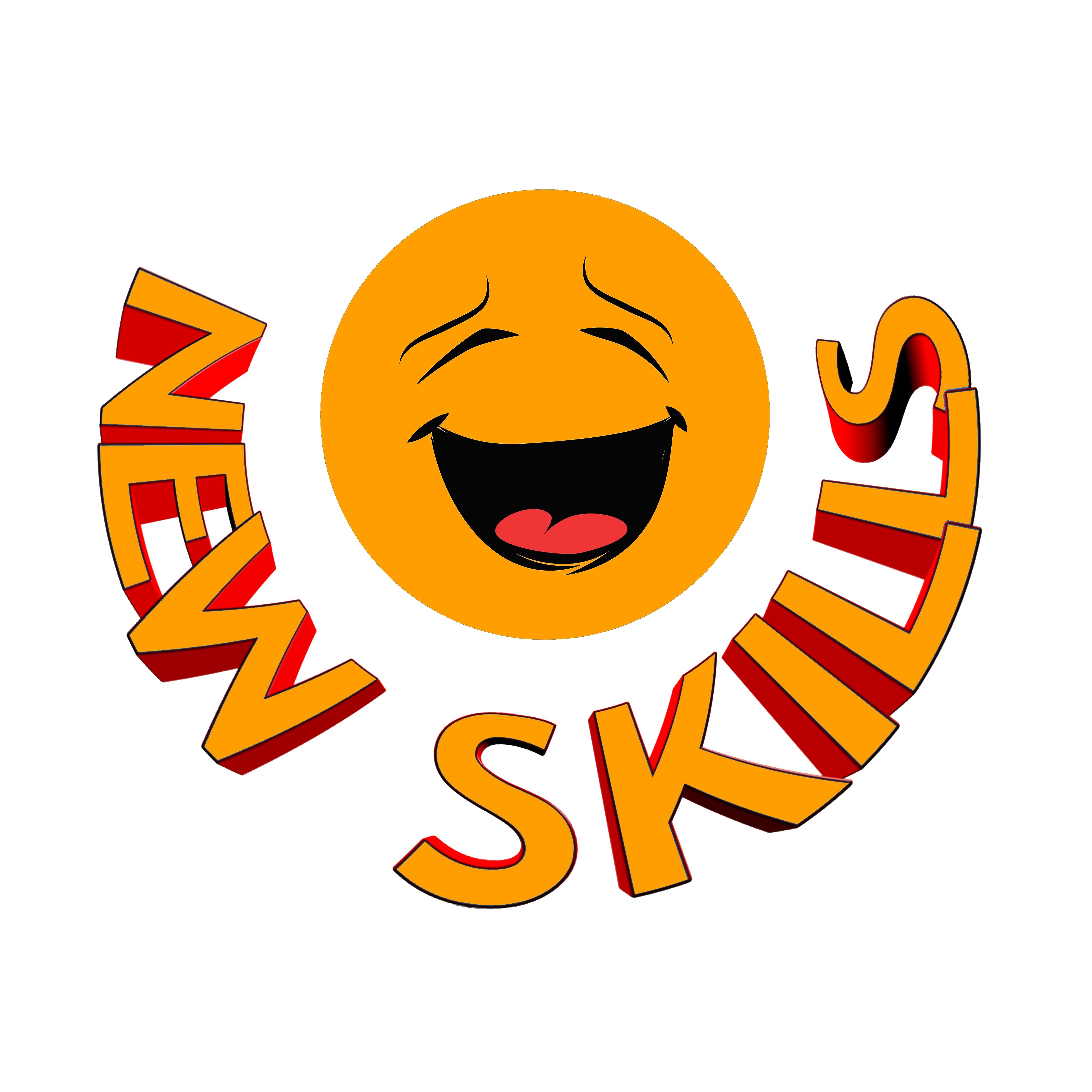Training skills smiley face orange drawing free image download