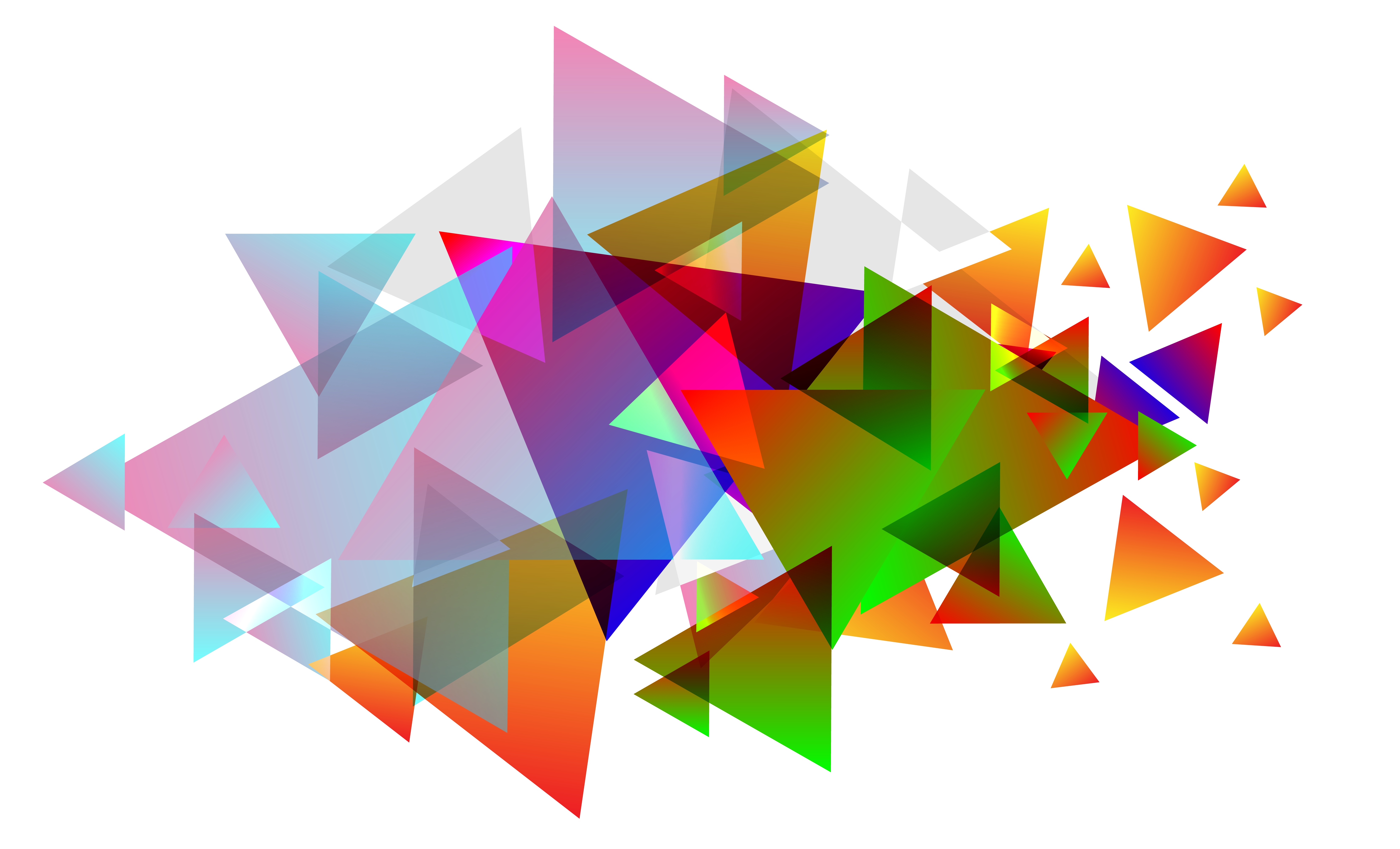 Colorful triangles as abstract background free image download