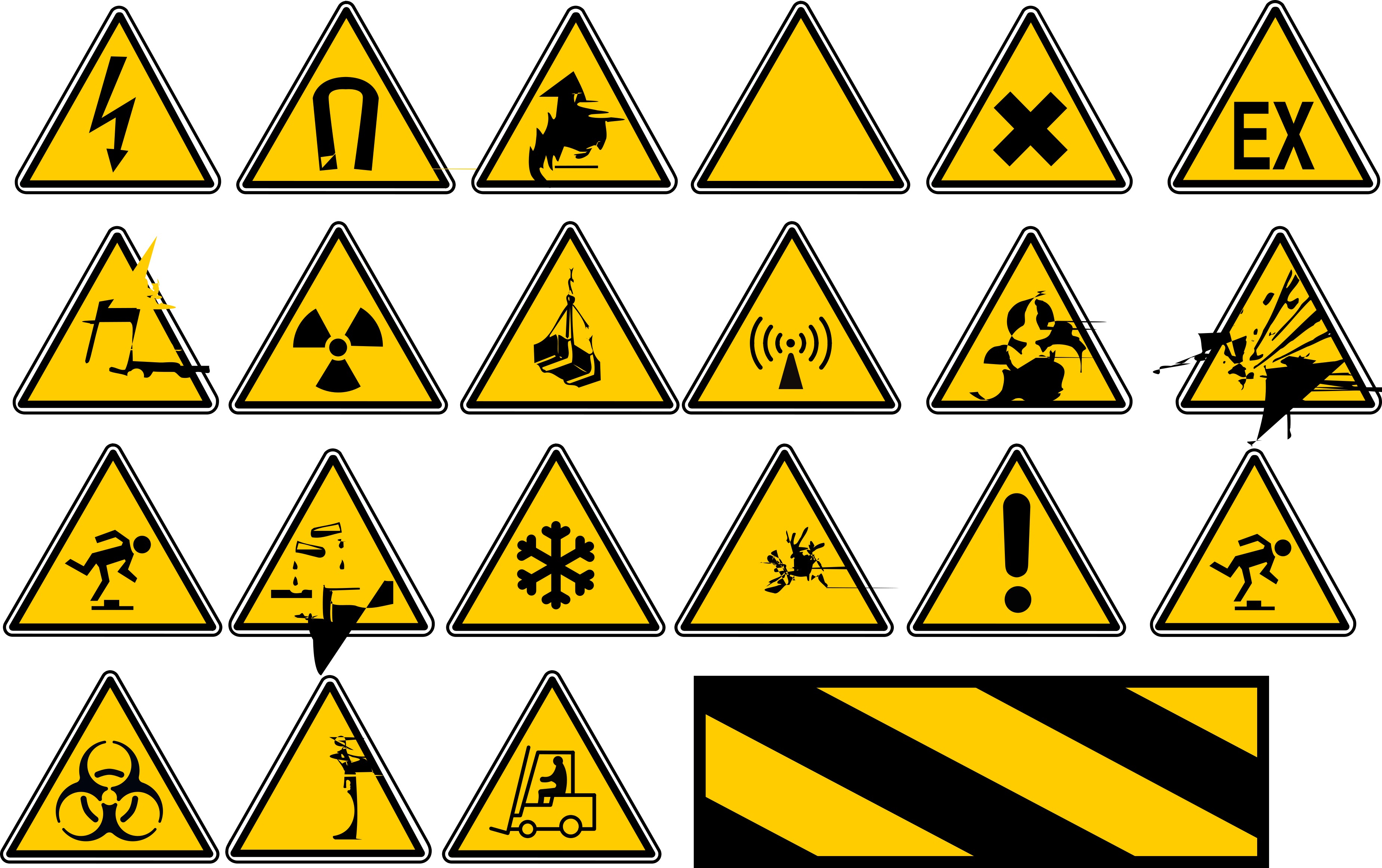 Yellow Road Signs And Meanings