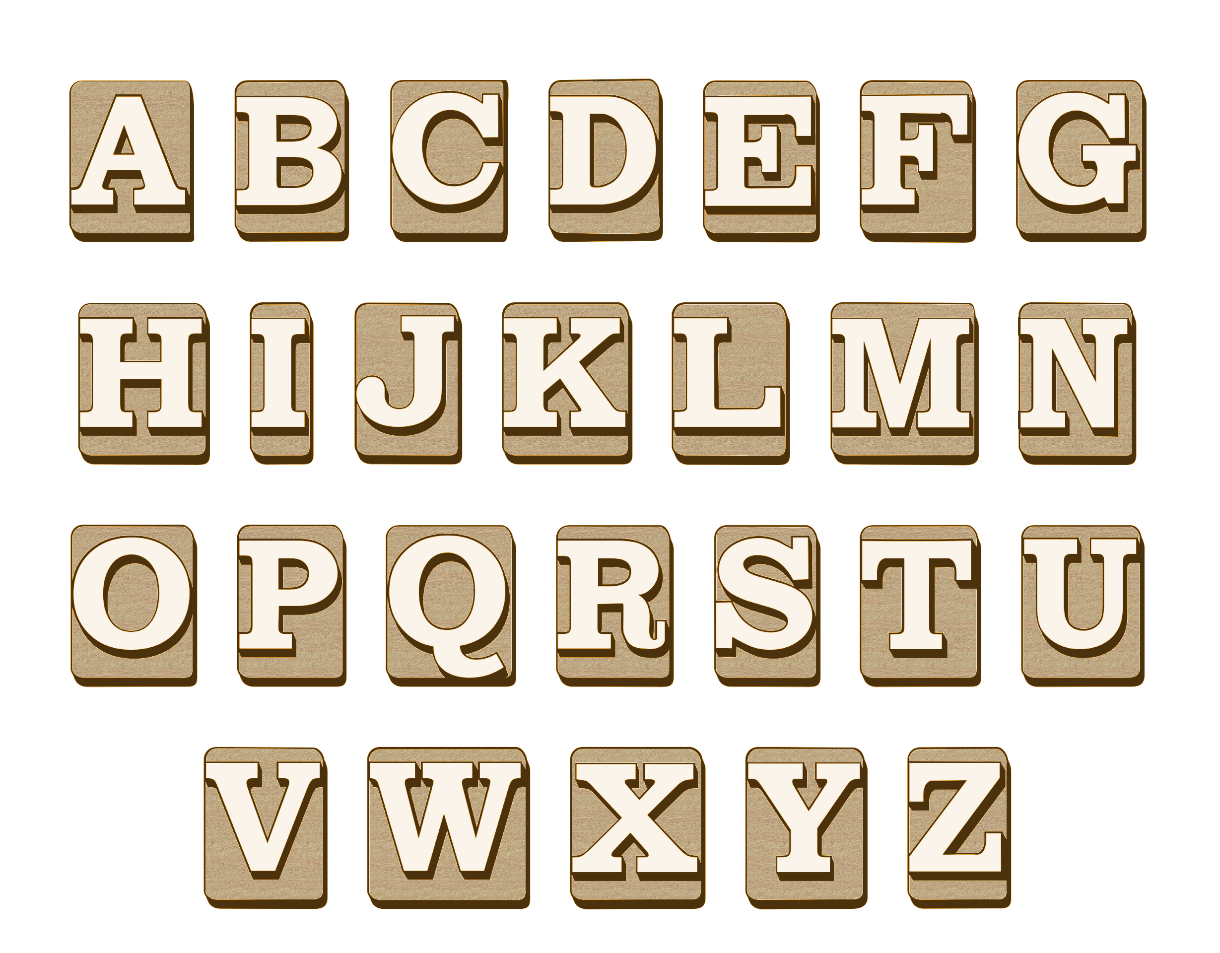 Abc alphabet letters free image download