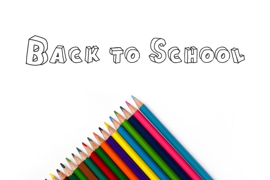 Back to school pencils drawing free image download