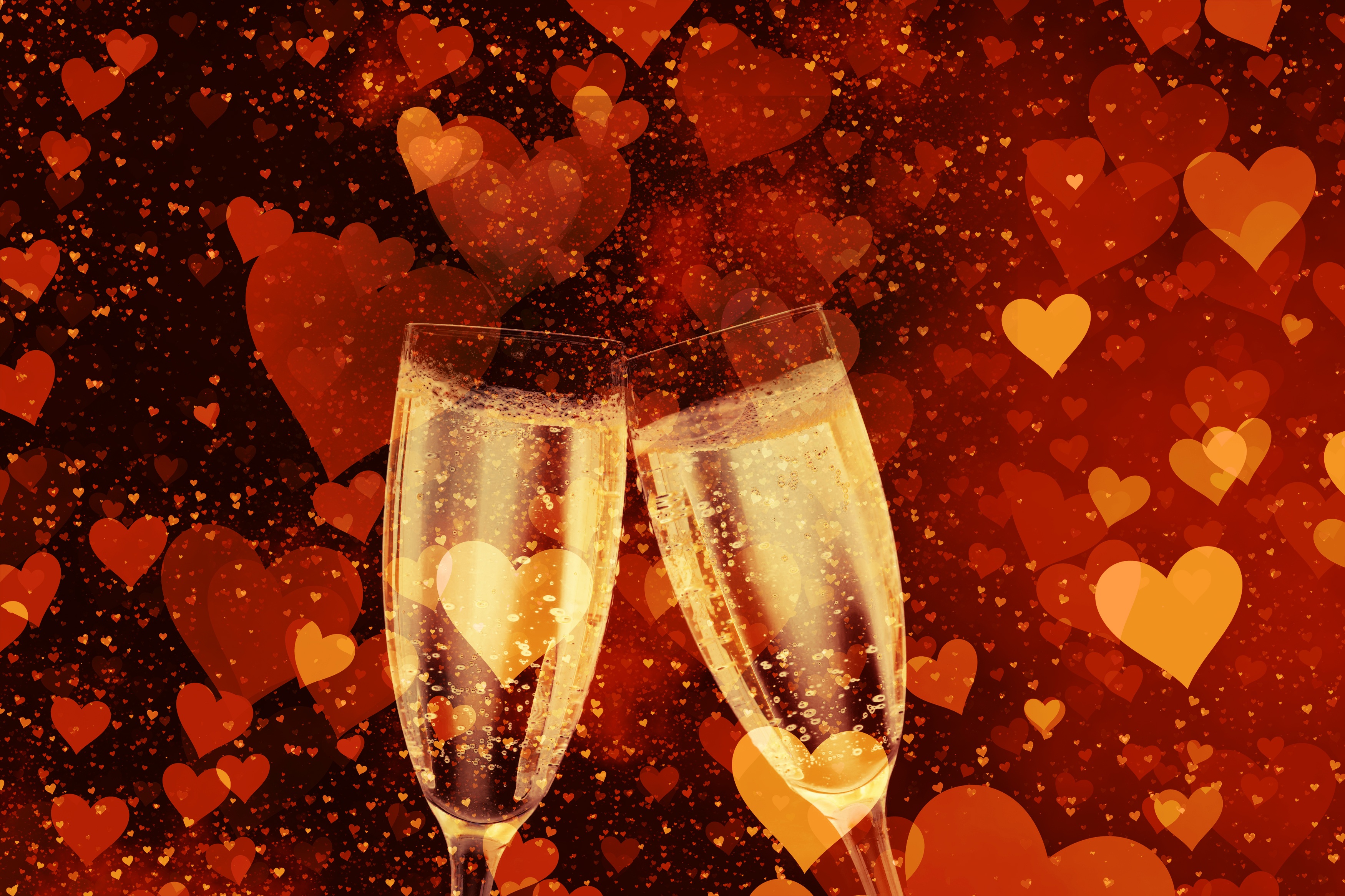 Champagne glasses as background free image download