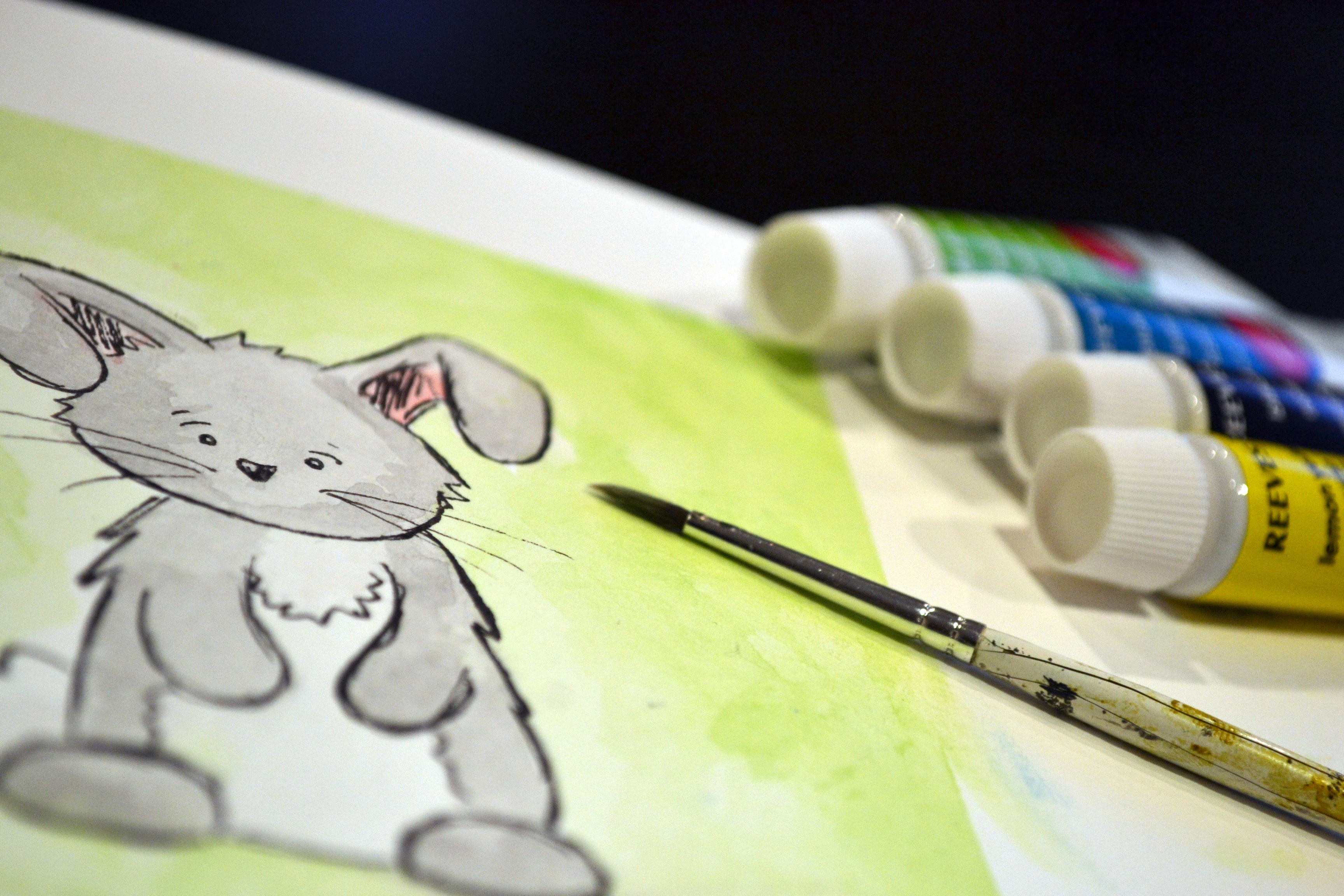 Rabbit Art Paint free image download