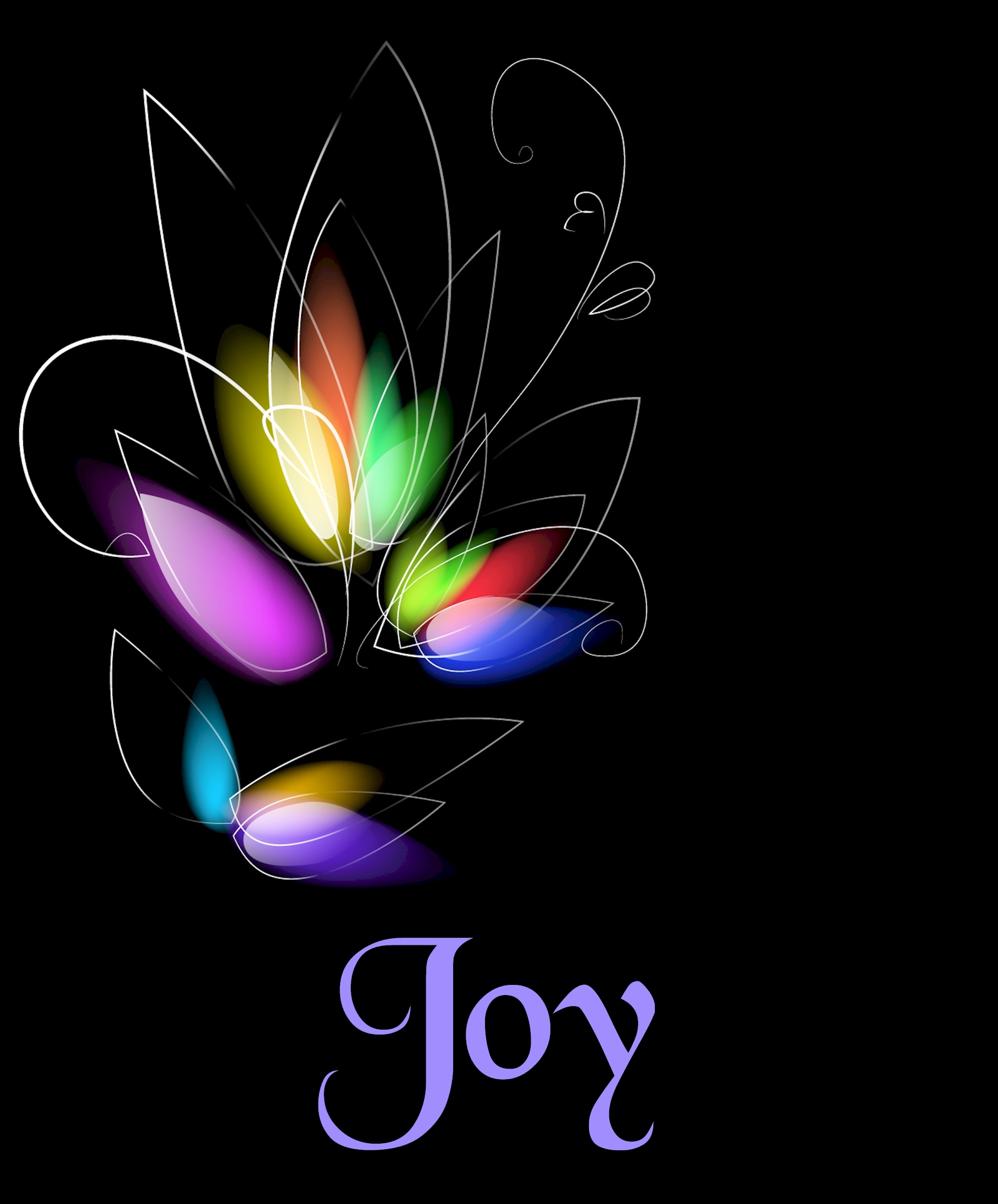 Joy flower design free image download