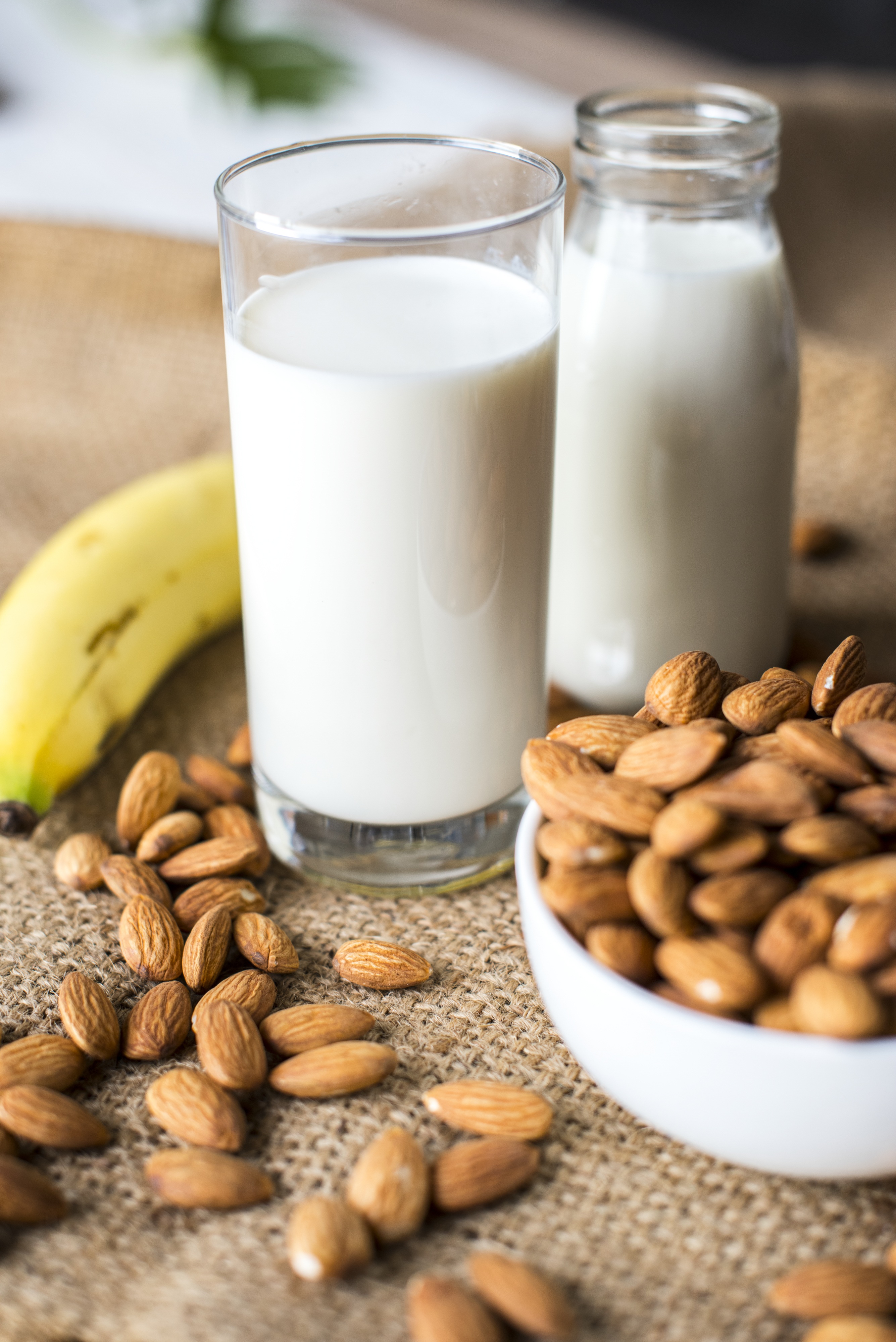 Almond Milk and Bananas free image download