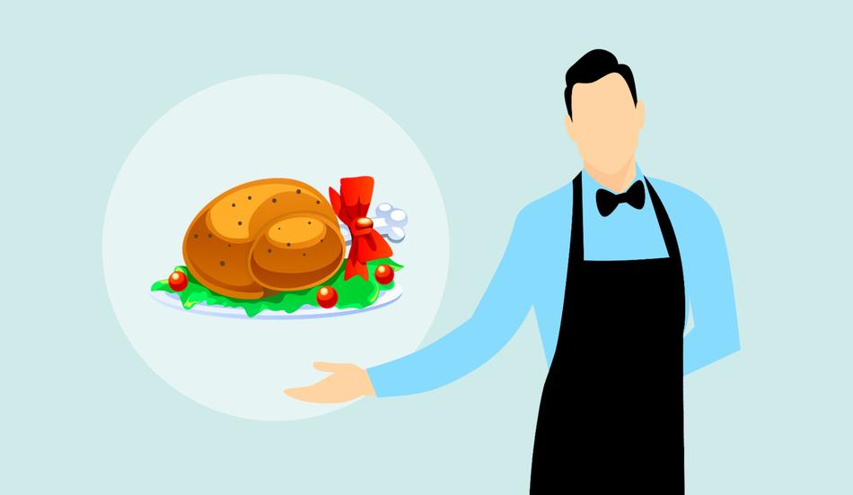 Turkey food feast meal drawing free image download