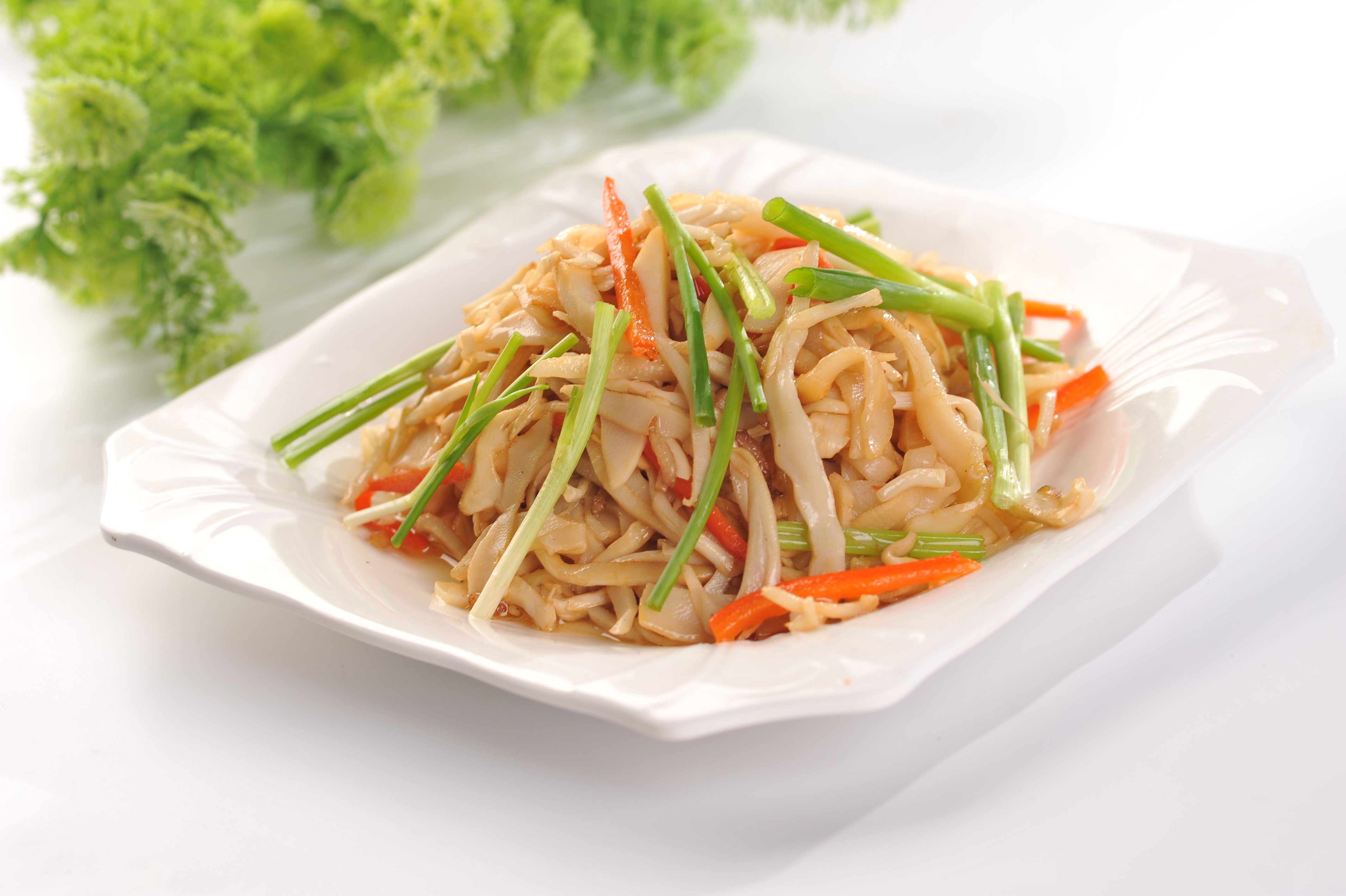 Fried Rice Noodles Chives Shredded free image download