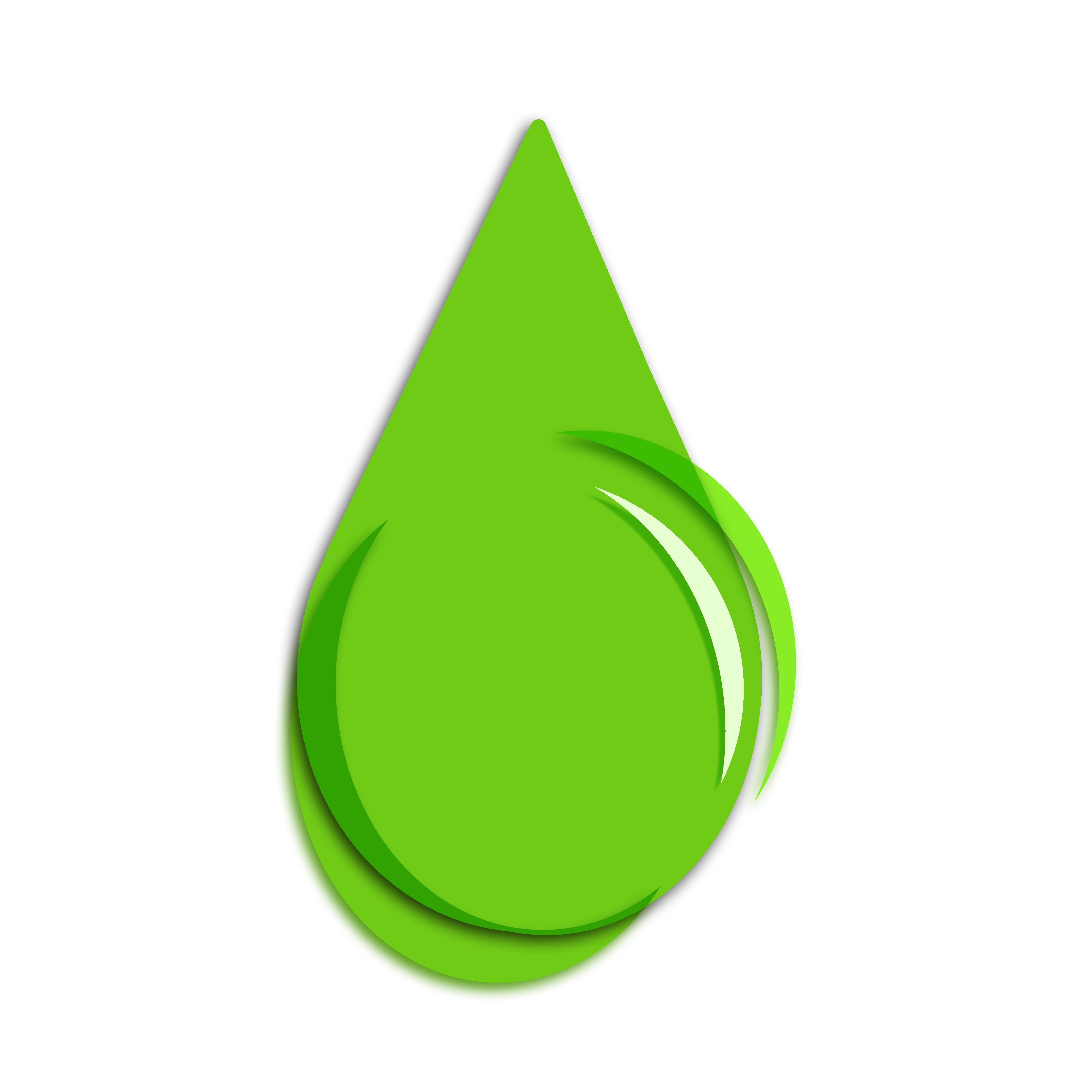 Green drop icon free image download