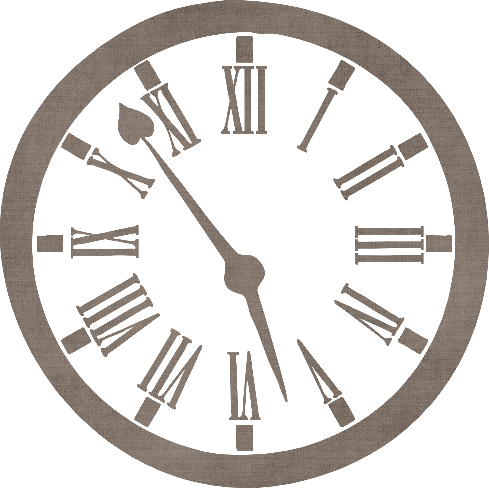 Clock template for scrapbooking free image download