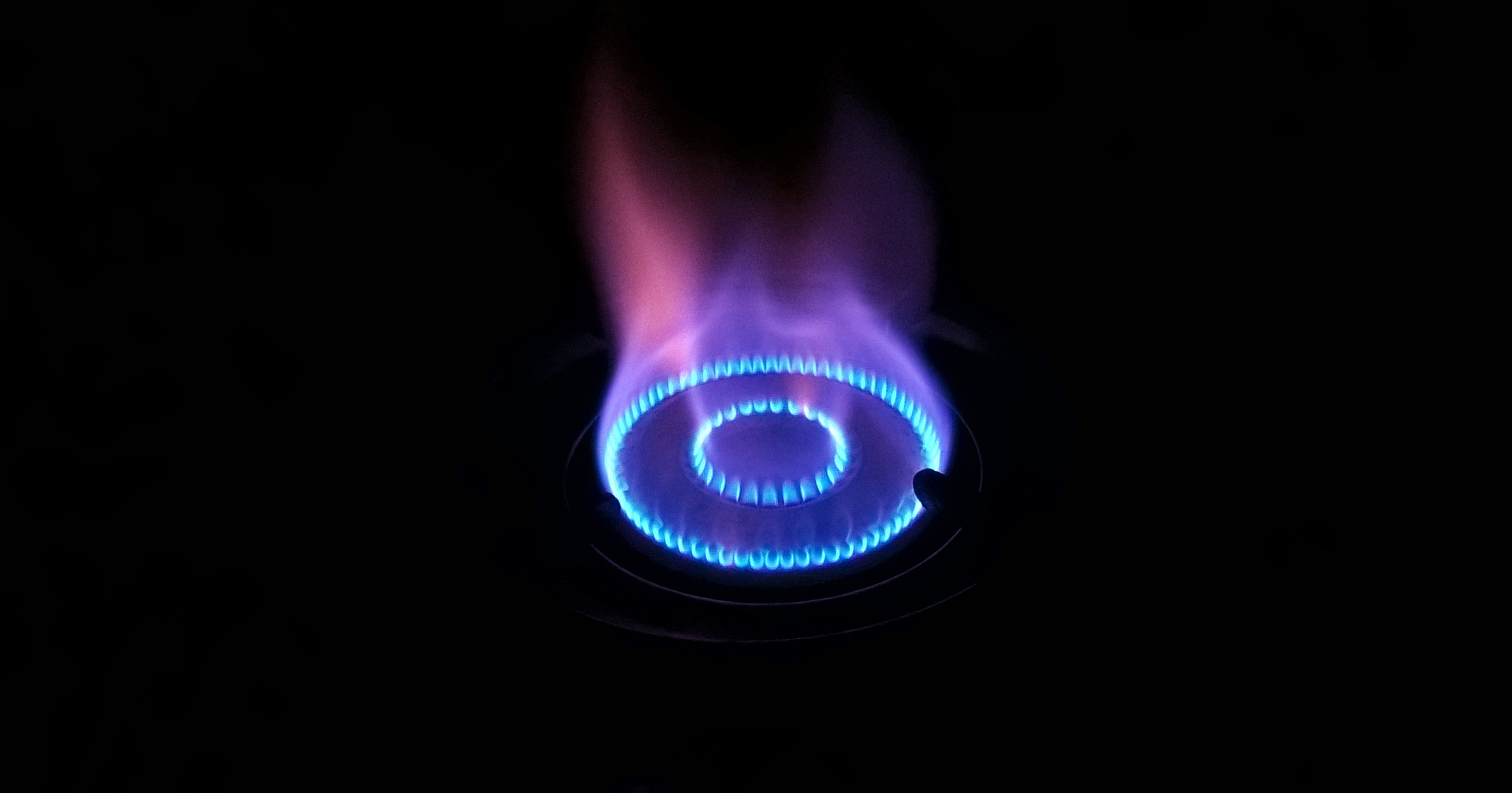 Blue Fire Gas Burn free image download
