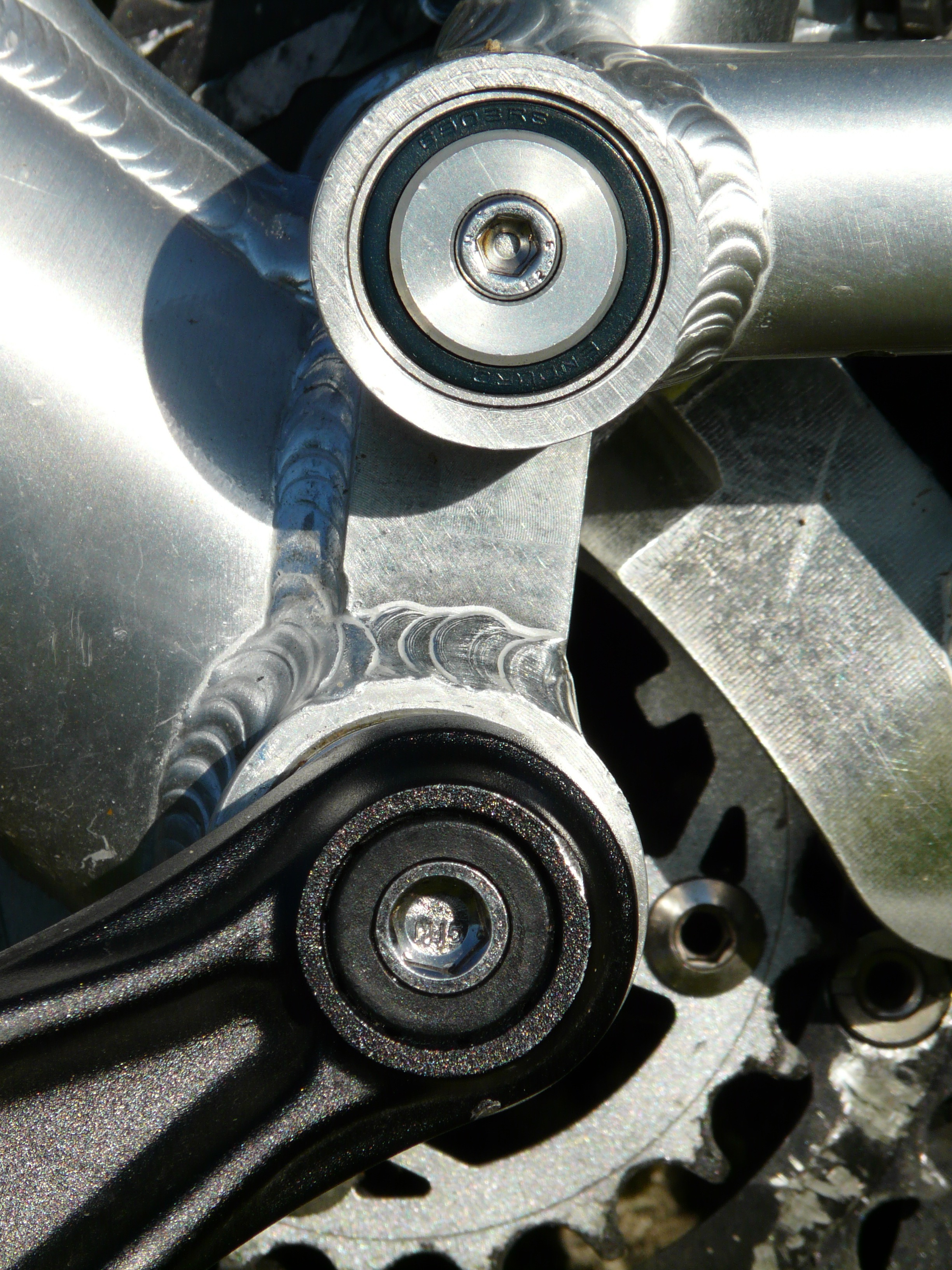 Ball bearings on bicycle wheel free image download