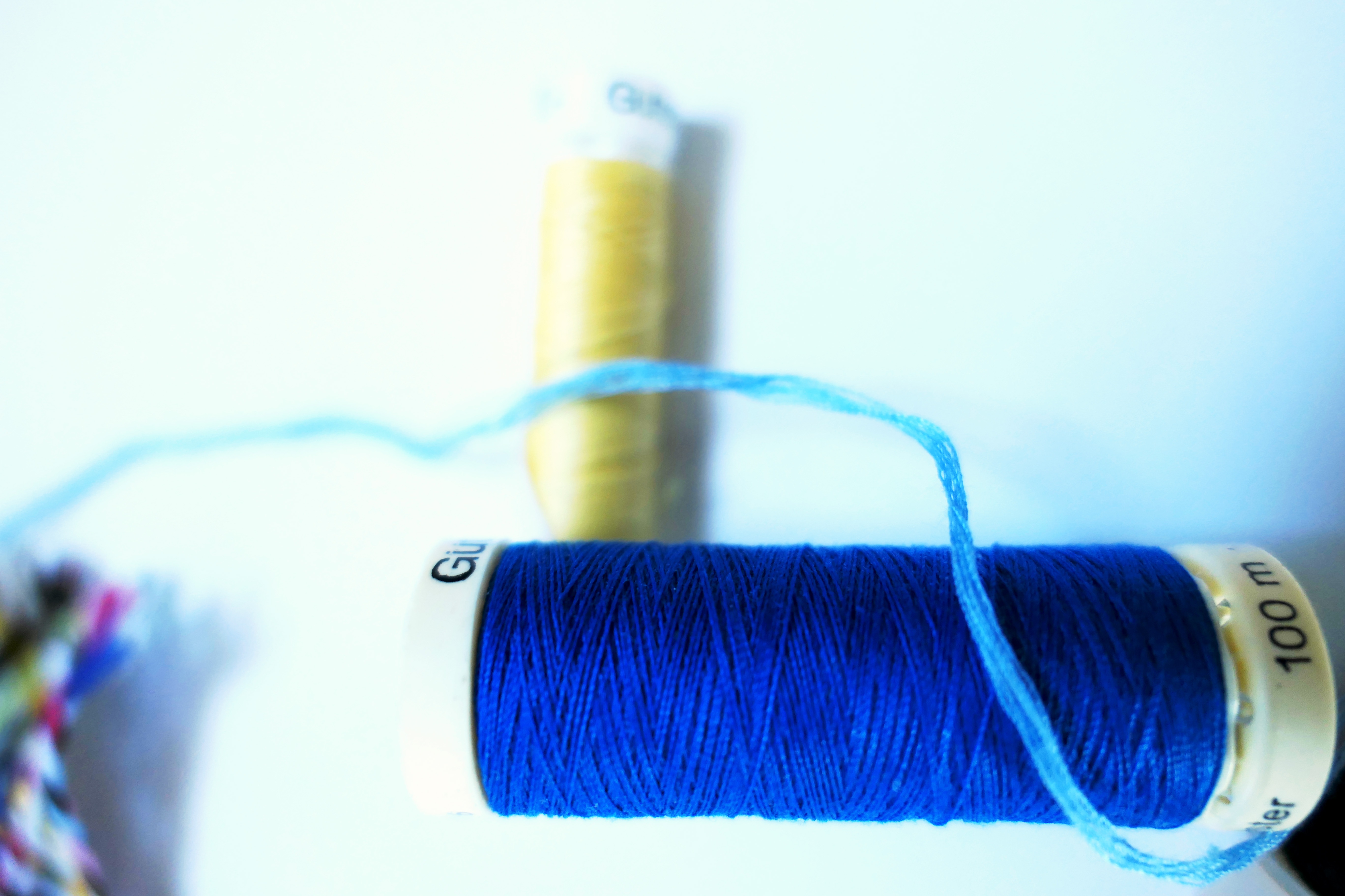 Blue Yarn Thread Sew free image download