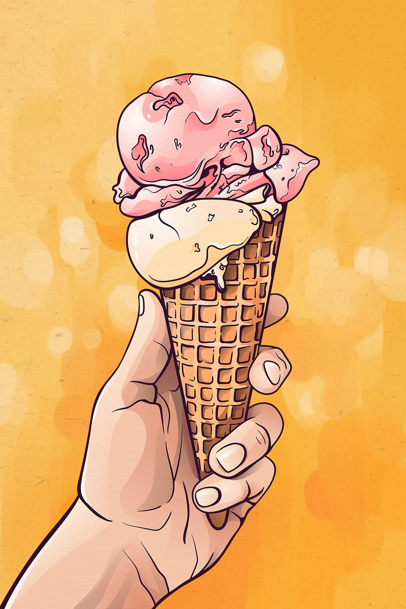 Ice cream dessert hand drawing free image download