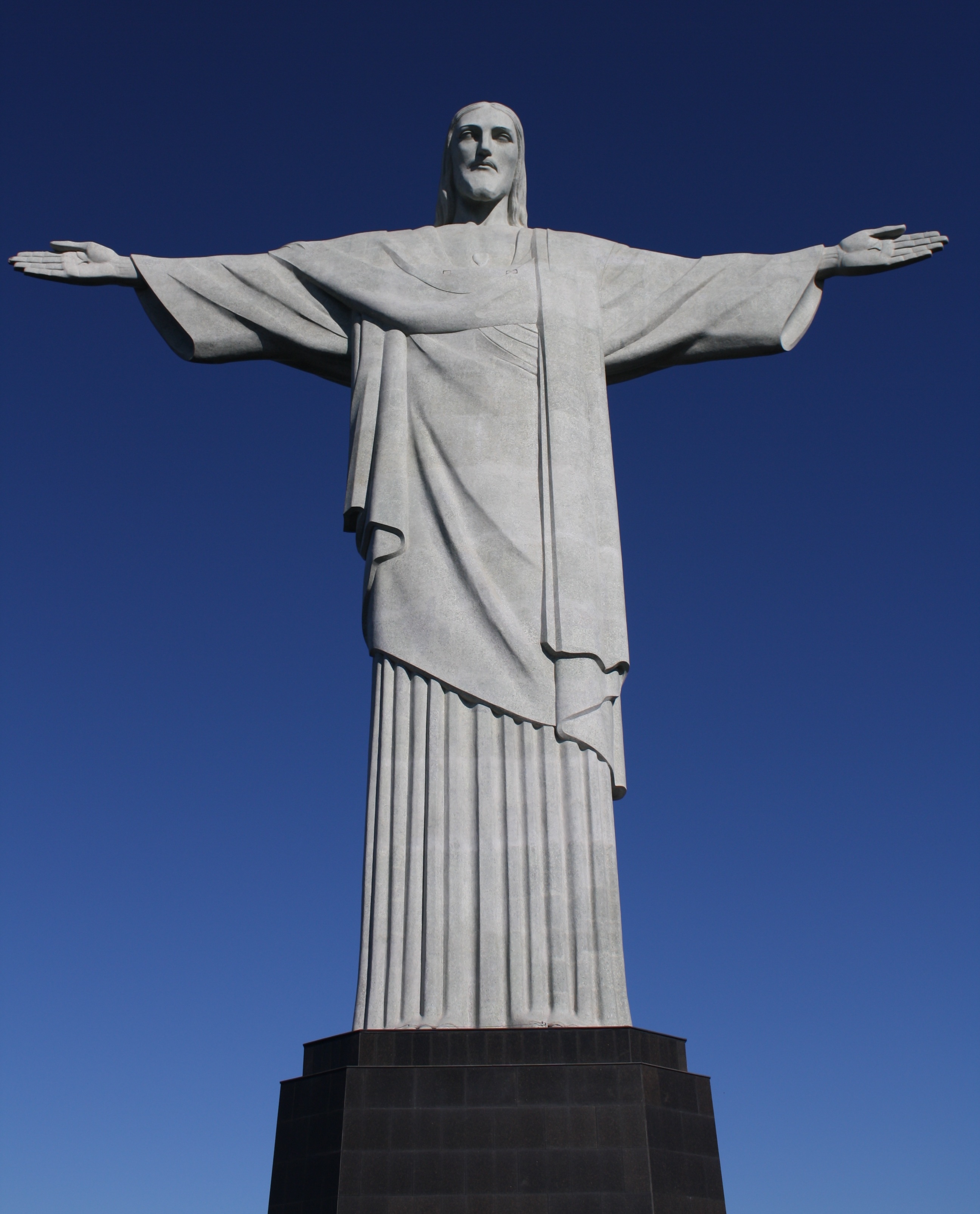 Statue of Christ the Redeemer an art deco statue of Jesus Christ