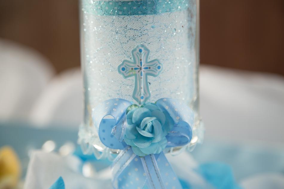 Baptism Candle Decoration blue free image download