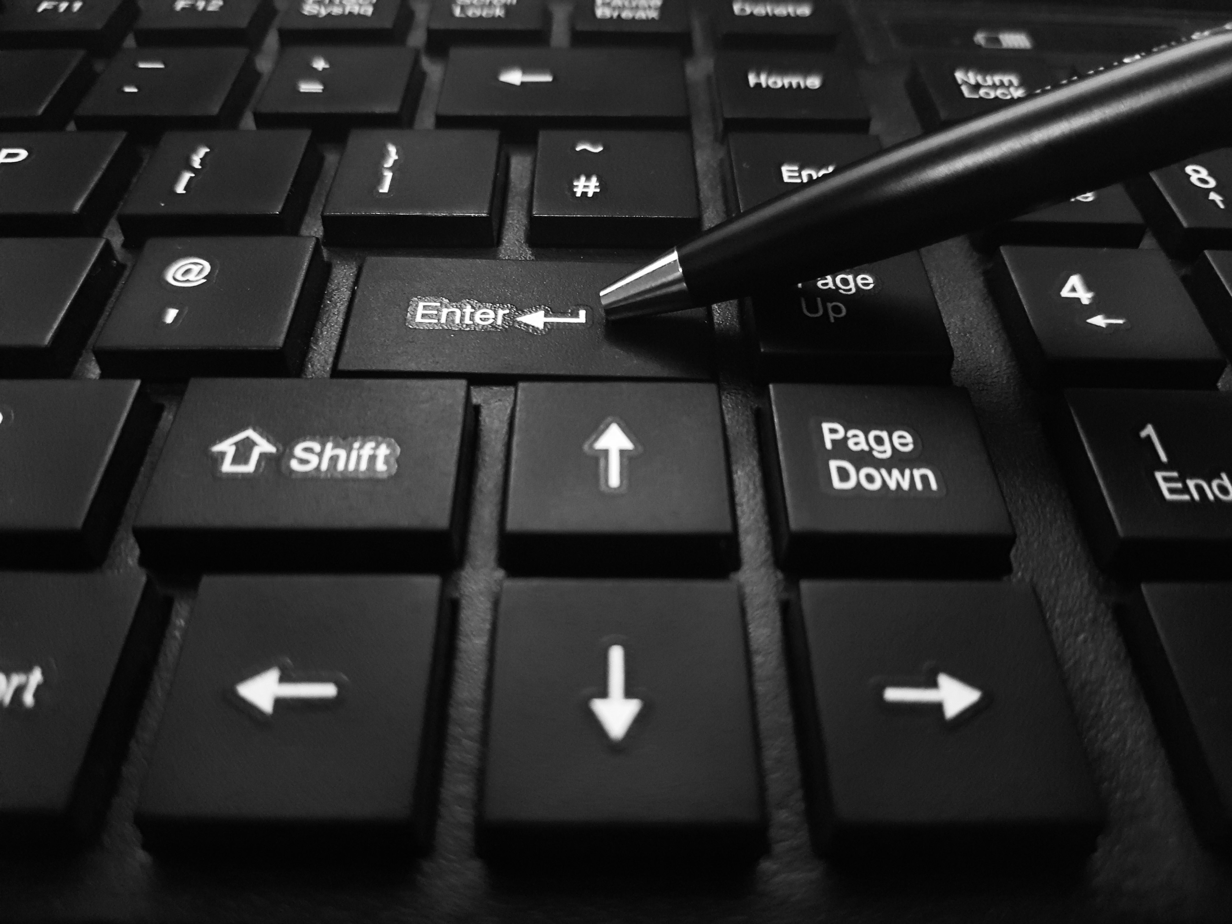 Enter Key Black free image download