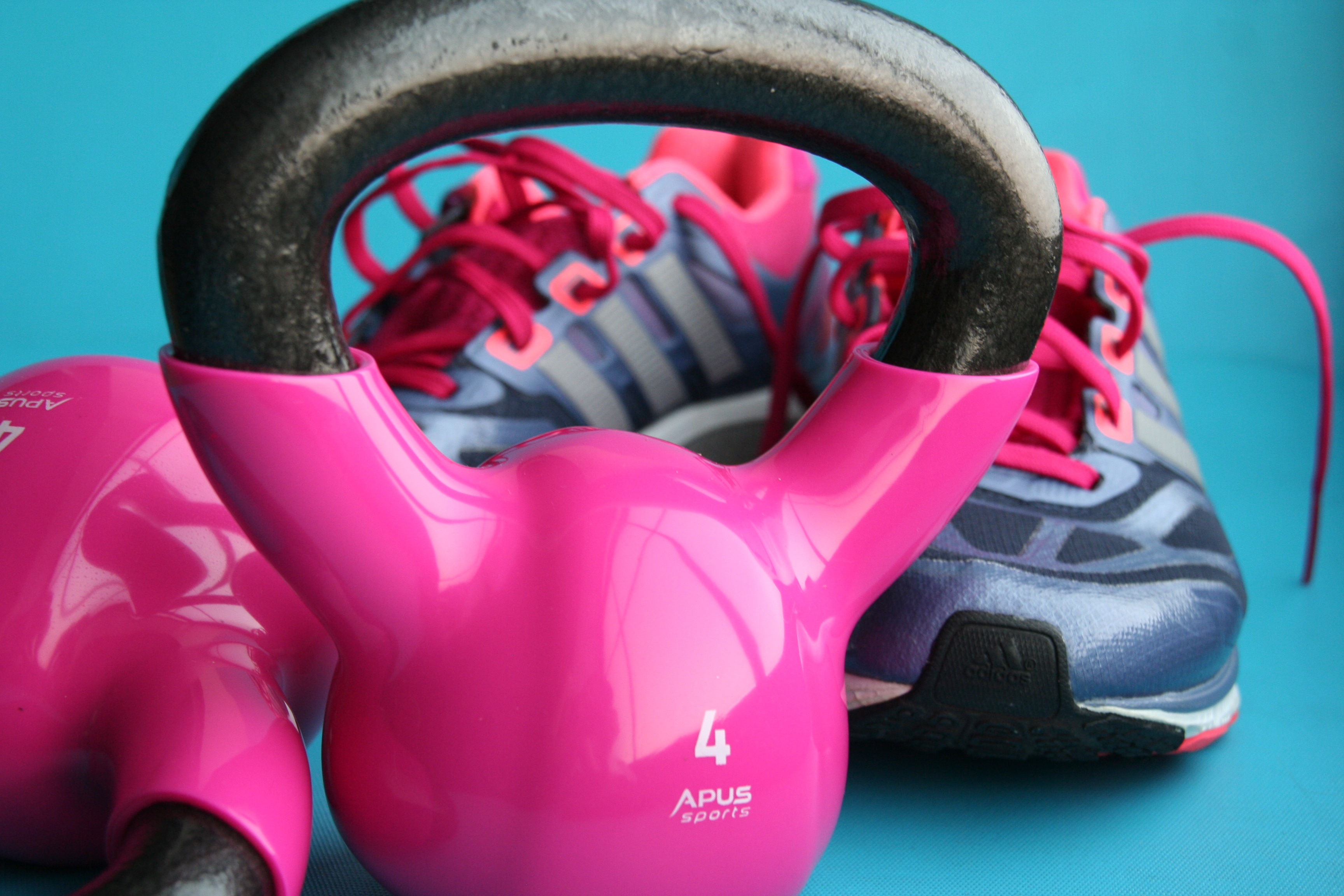 Pink Gym Kettlebells free image download