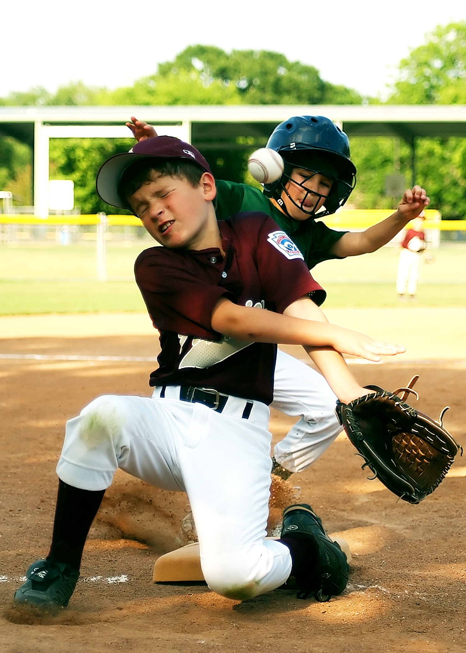 Baseball Little League Sliding players free image download