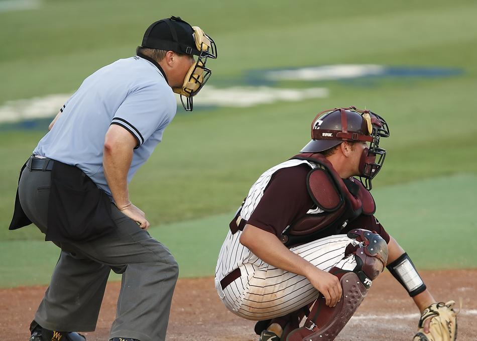 Baseball Umpire Home Plate game free image download
