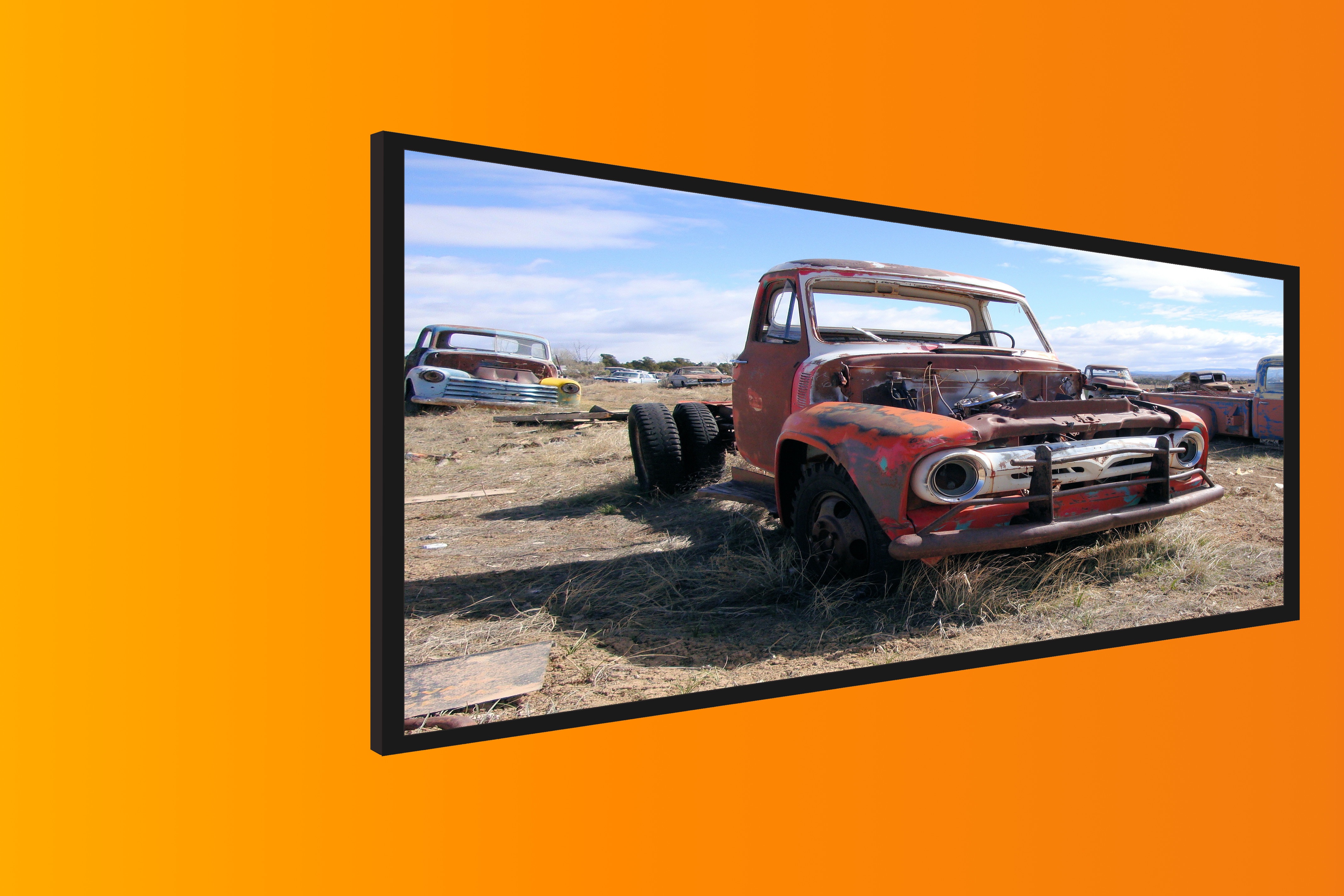 Wall Frame old car free image download