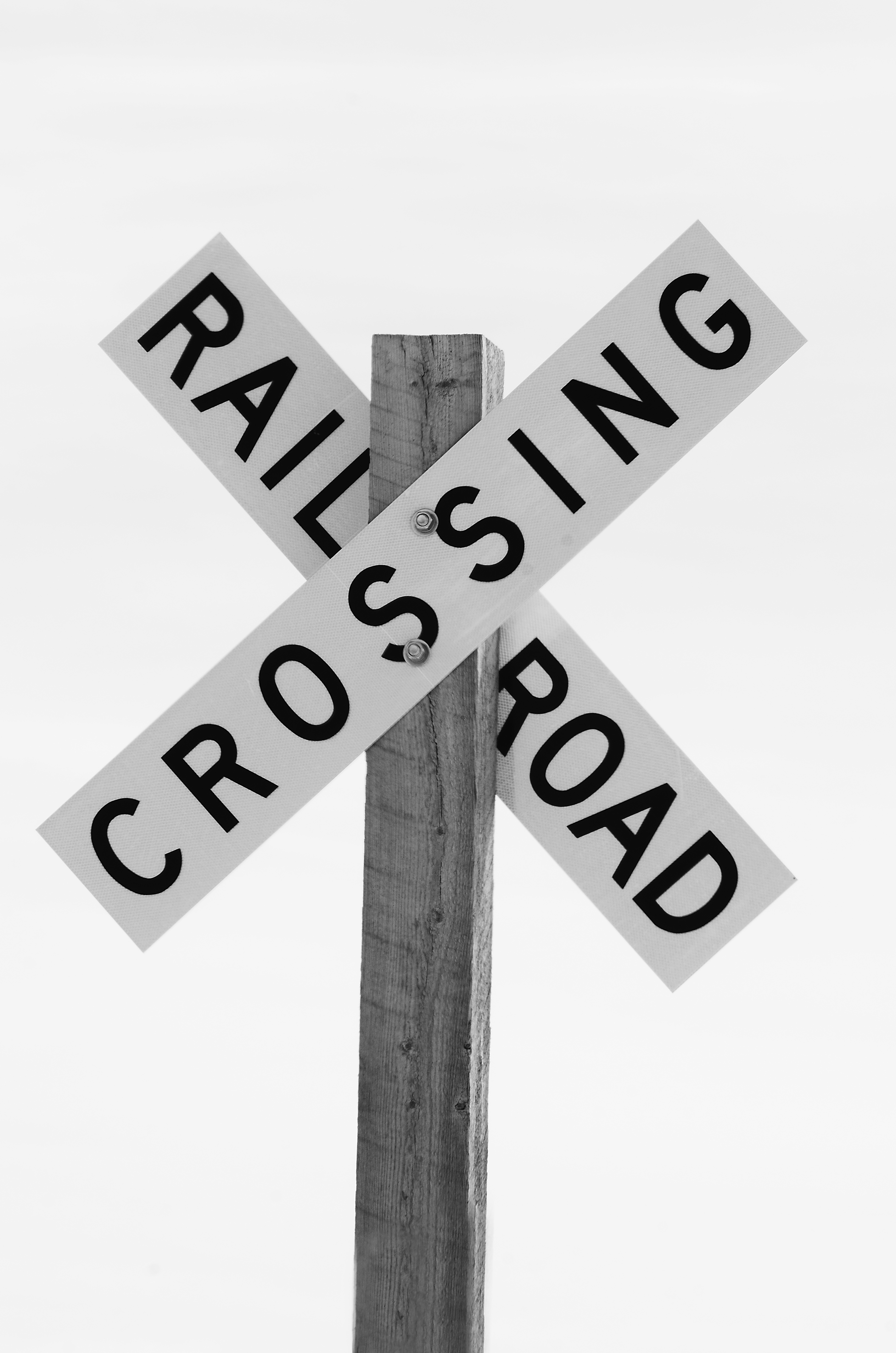 Railroad Crossing Sign Black And free image download