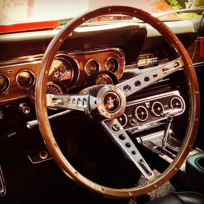 Classic Car Steering Wheel free image download