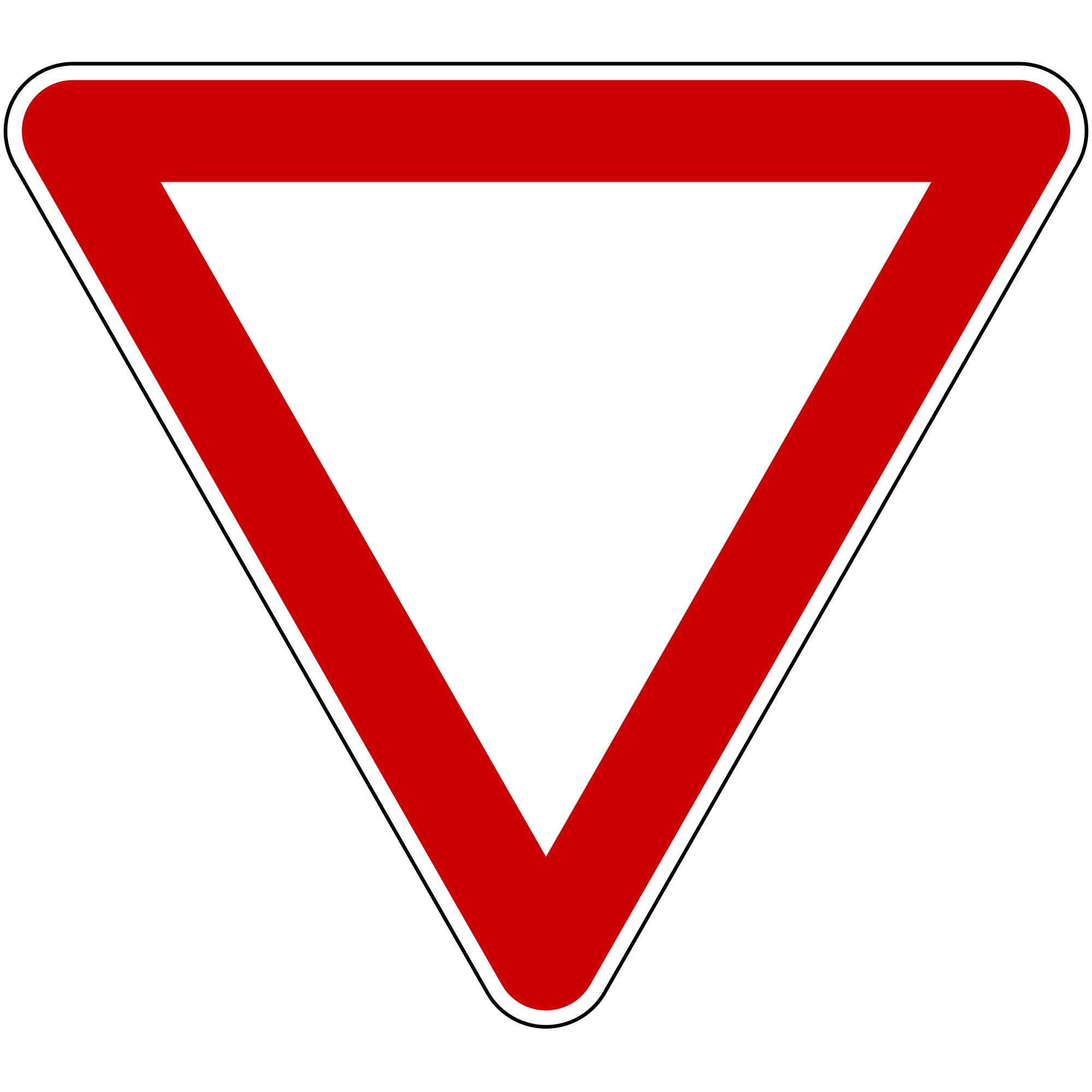 Triangle traffic sign free image download