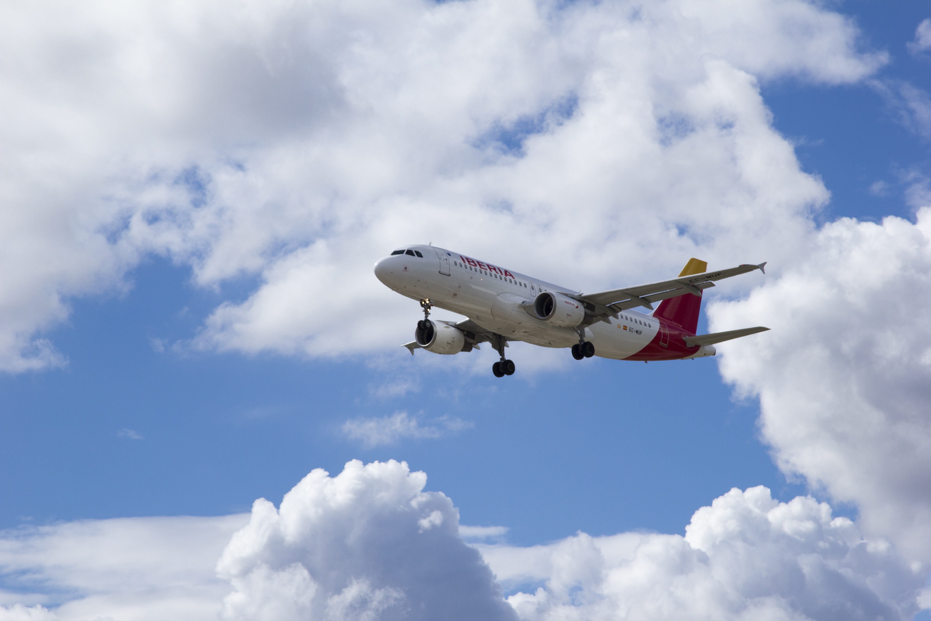 Iberia aircraft Landing to Airport free image download