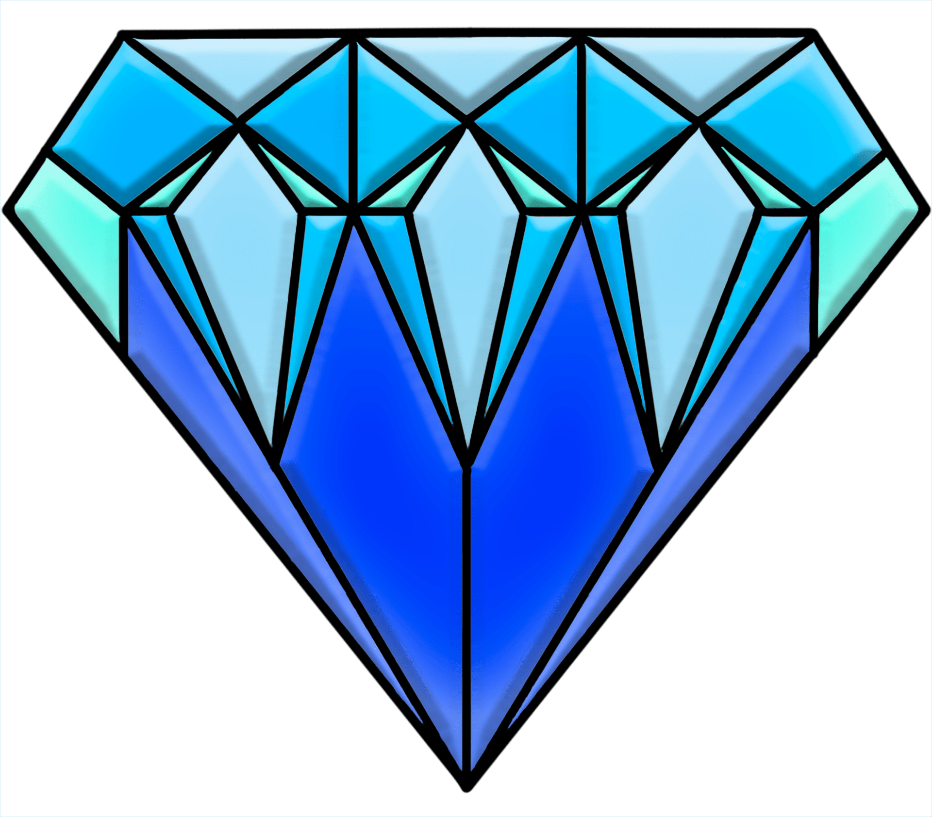 Diamond blue jewel sea free image download